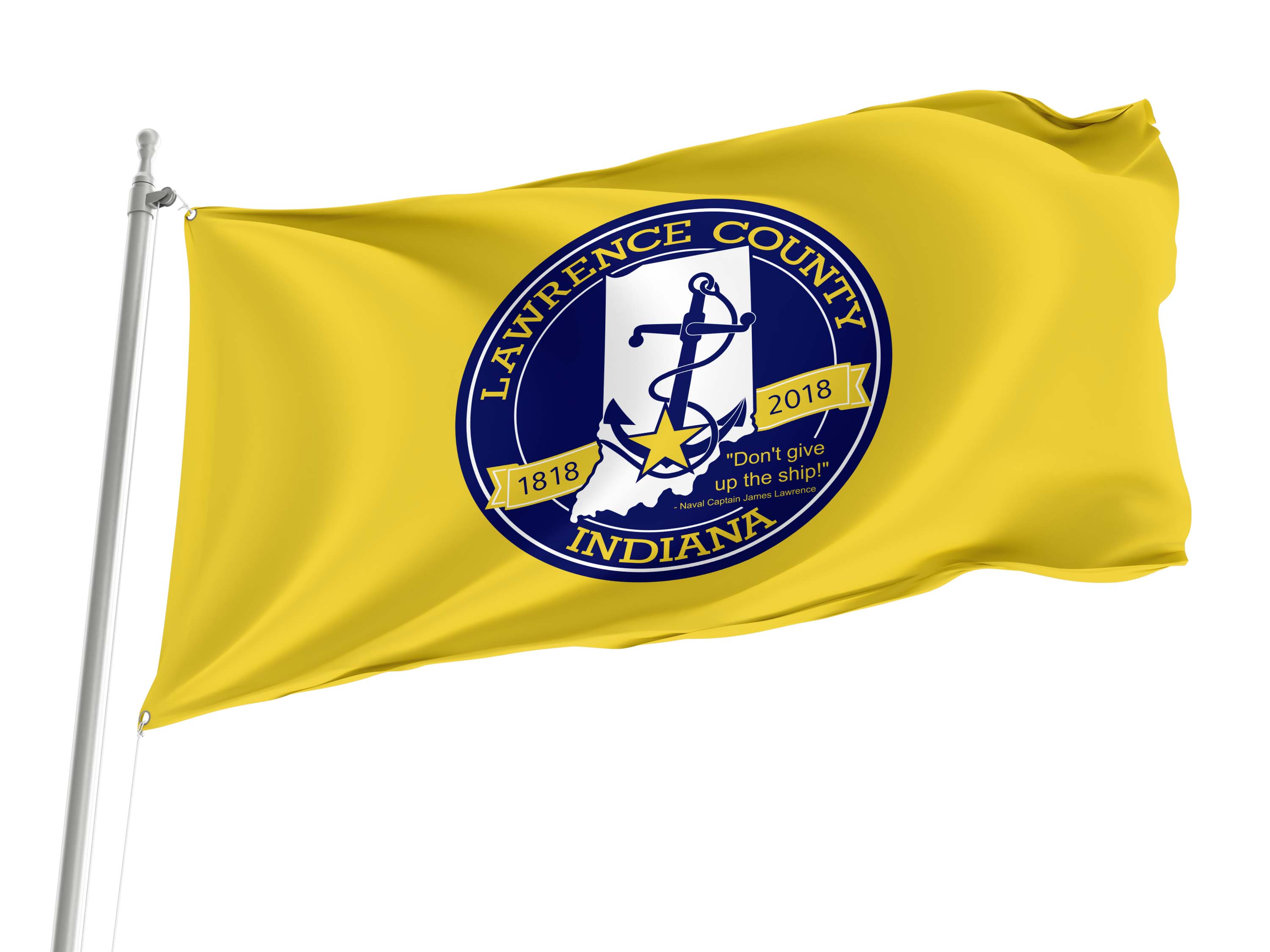 Lawrence County, Indiana Flag for Indoor & Outdoor Use