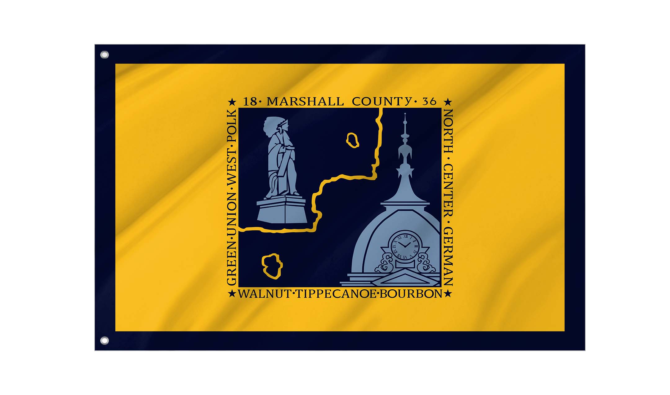 Marshall County Flag for Indoor & Outdoor Use