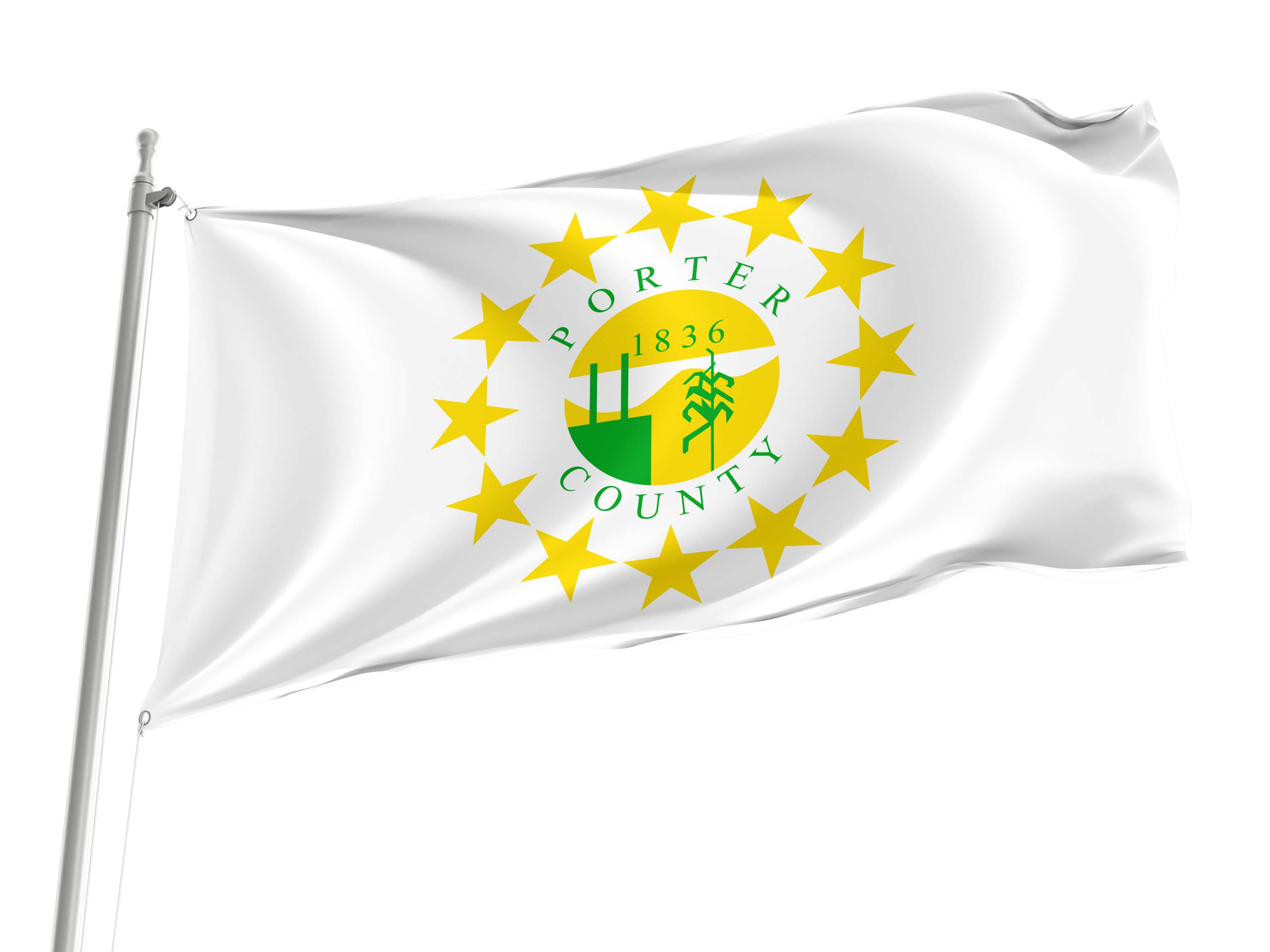 Porter County Flag for Indoor & Outdoor Use