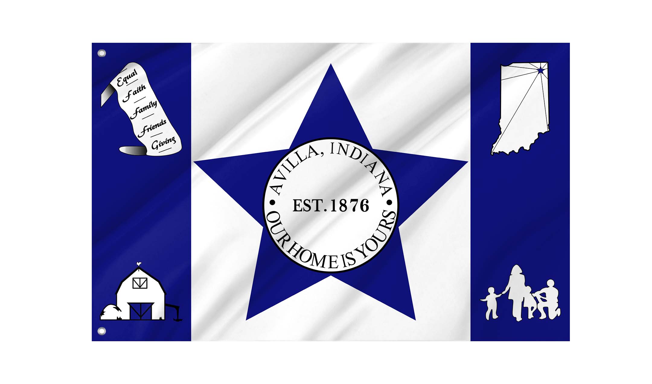 Avilla Flag for Indoor & Outdoor Use