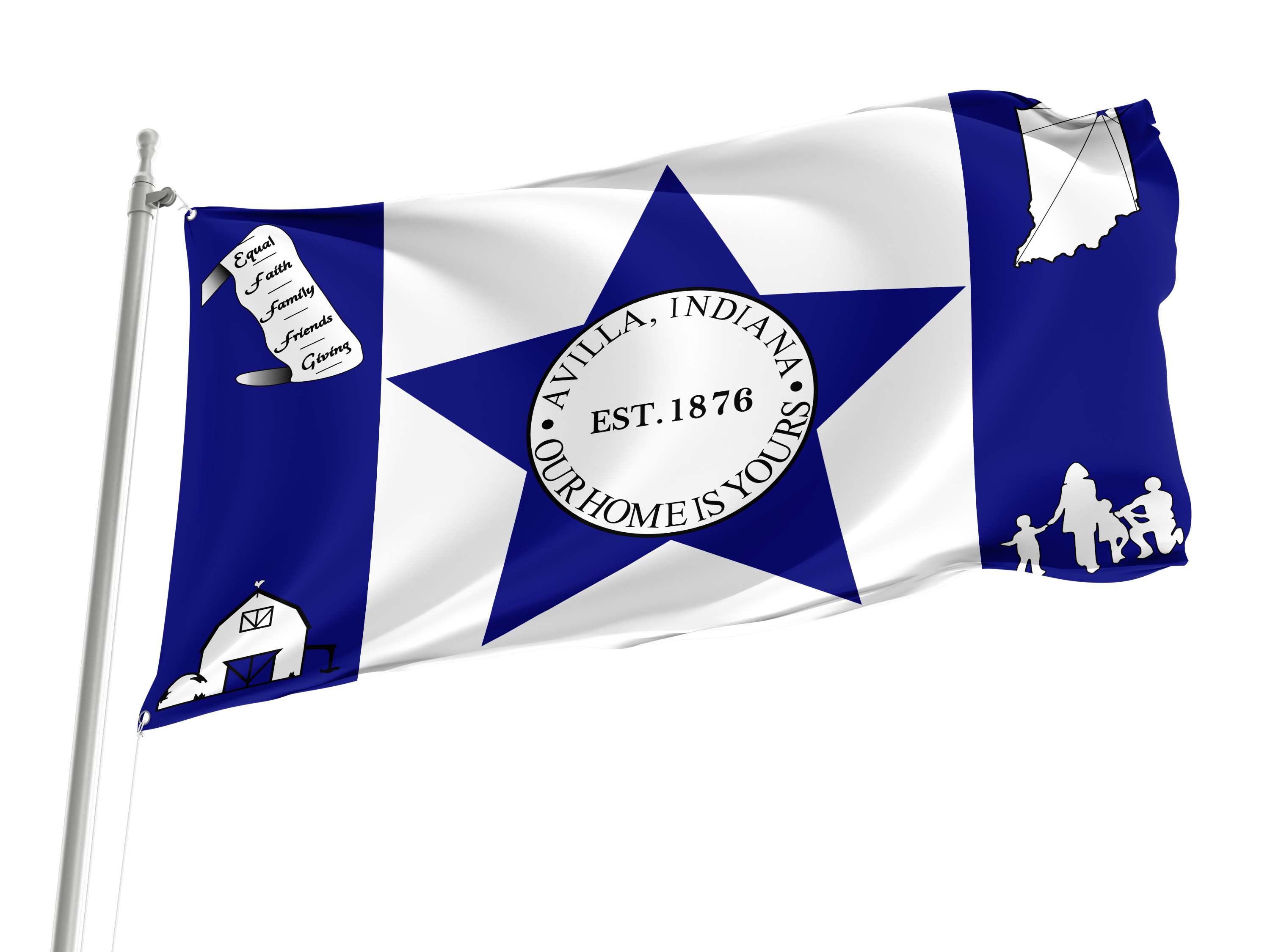 Avilla Flag for Indoor & Outdoor Use