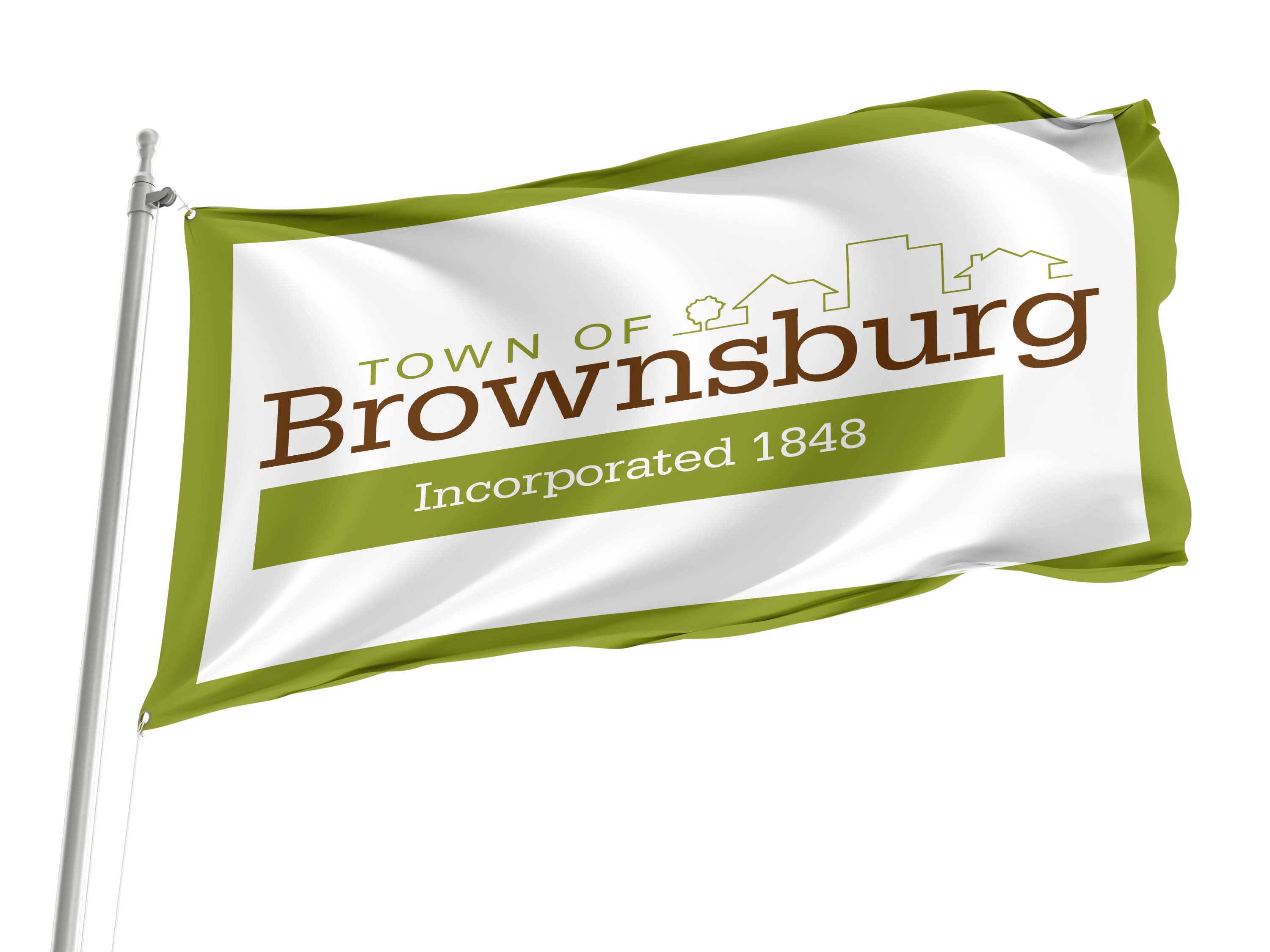 Brownsburg Flag for Indoor & Outdoor Use