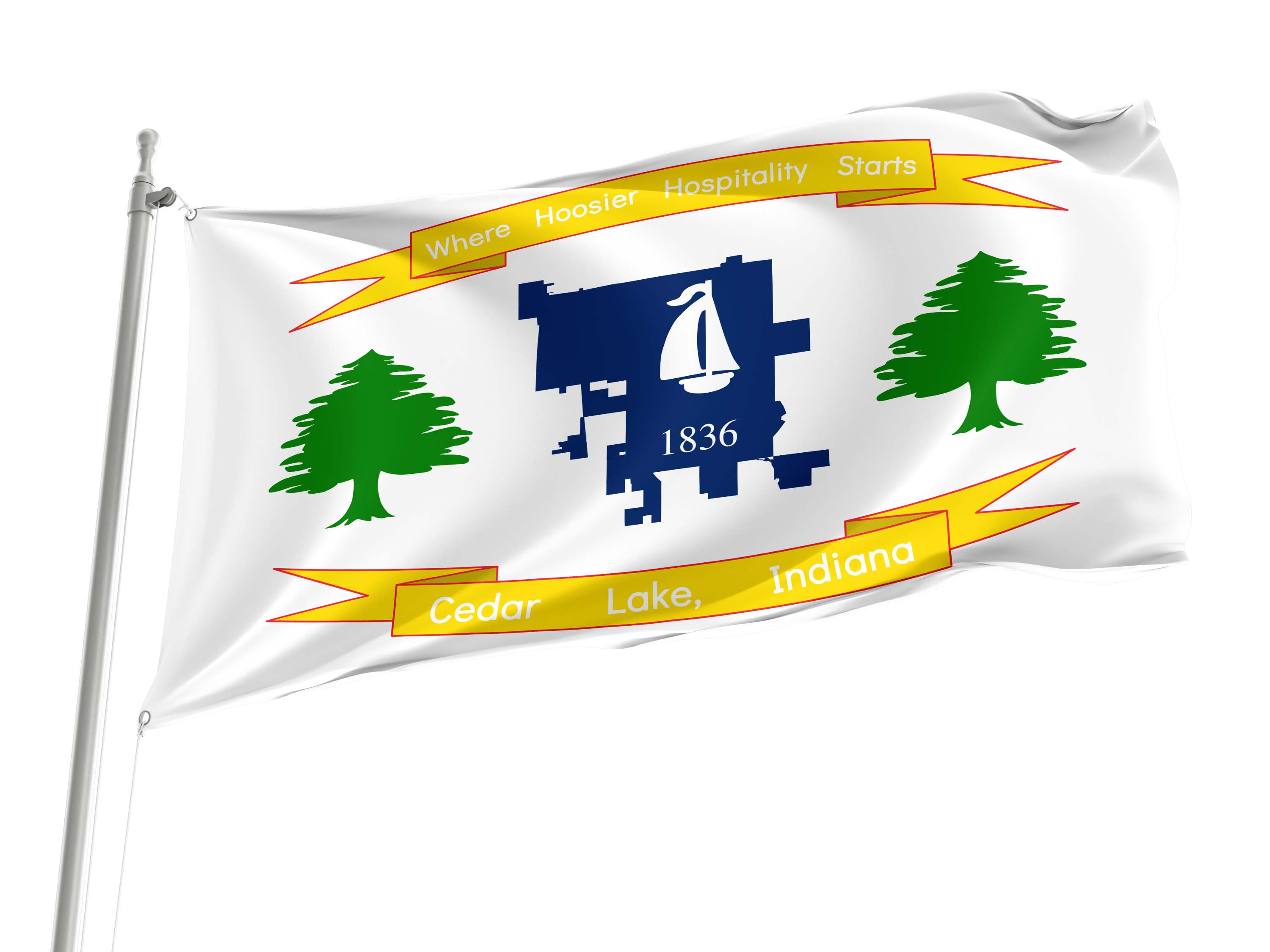Cedar Lake Flag for Indoor & Outdoor Use