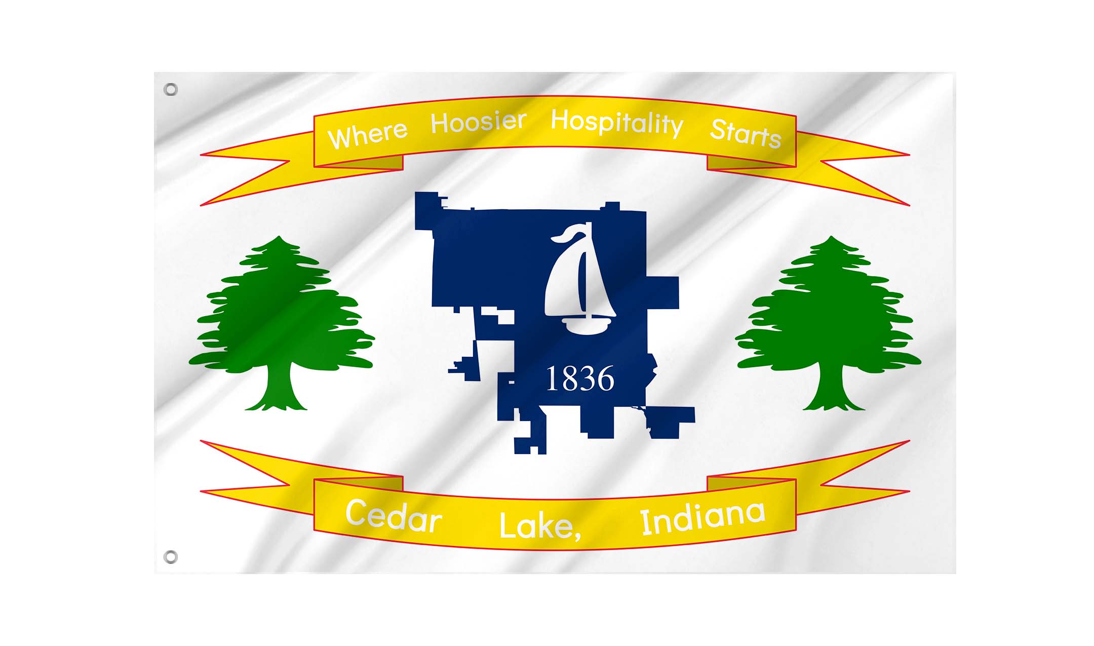 Cedar Lake Flag for Indoor & Outdoor Use