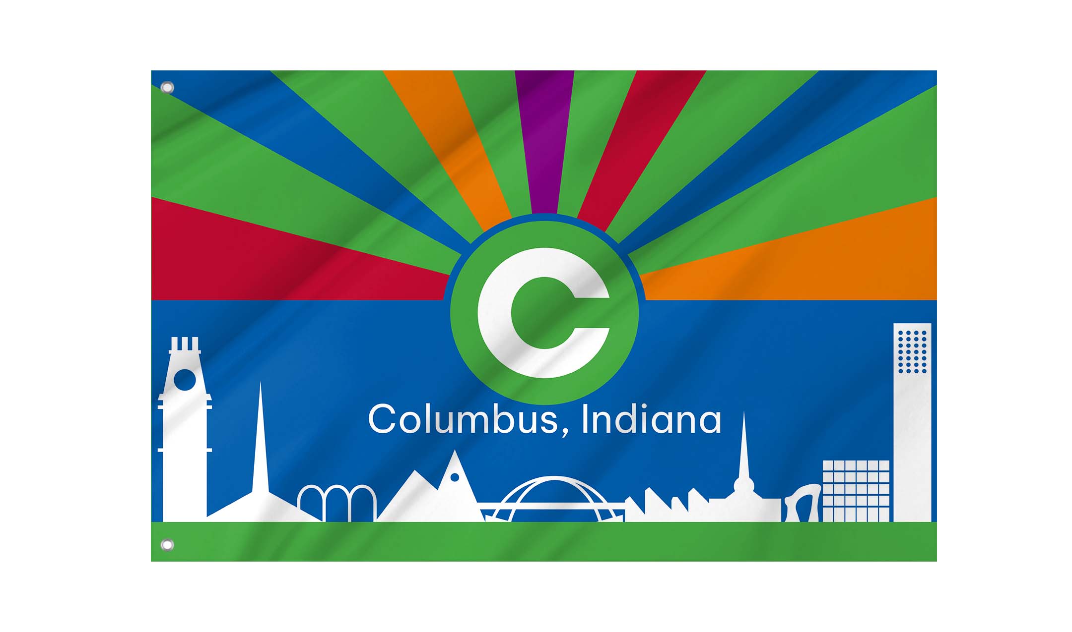 Columbus, Indiana Flag for Indoor & Outdoor Use