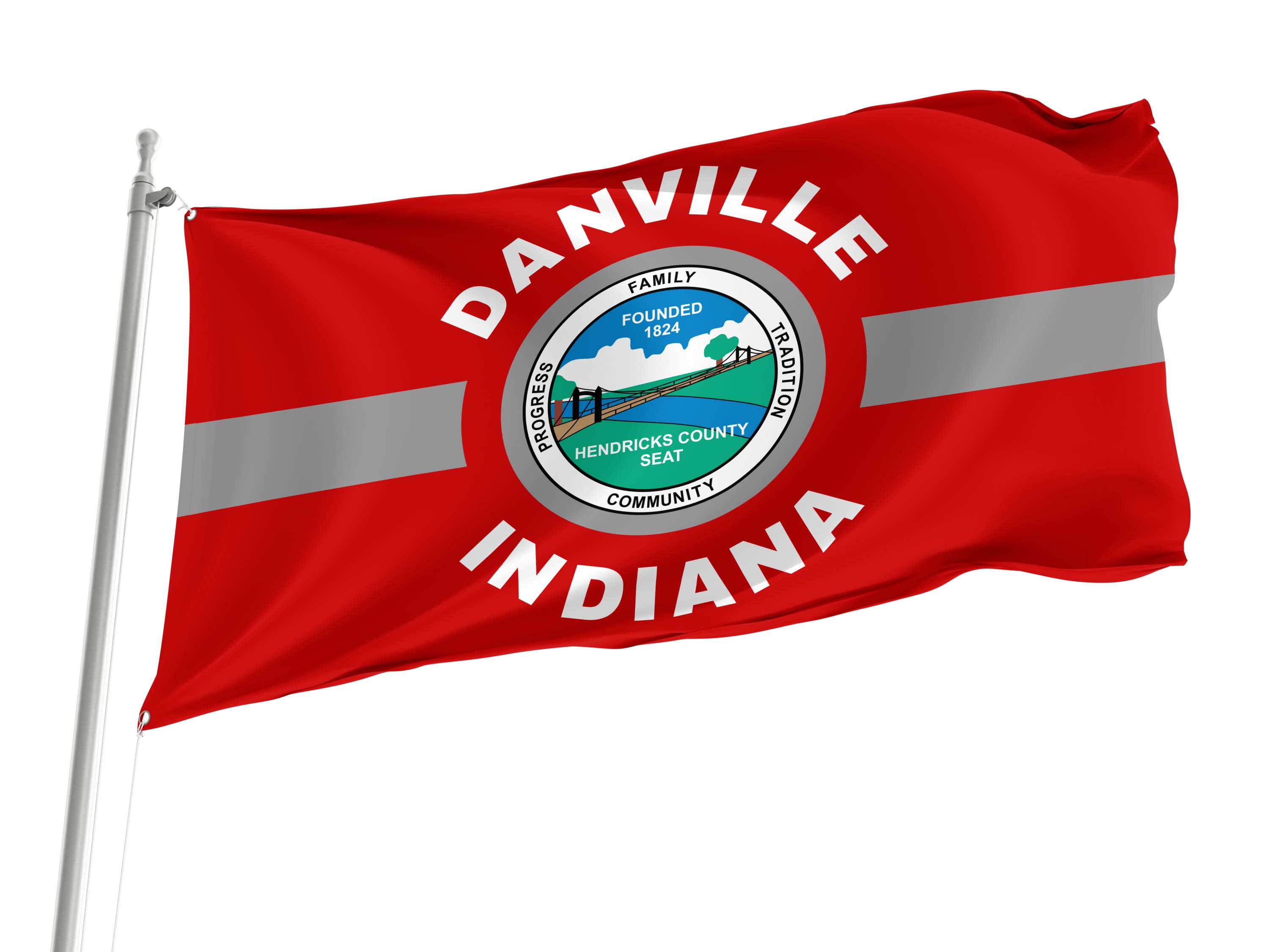 Danville, Indiana Flag for Indoor & Outdoor Use