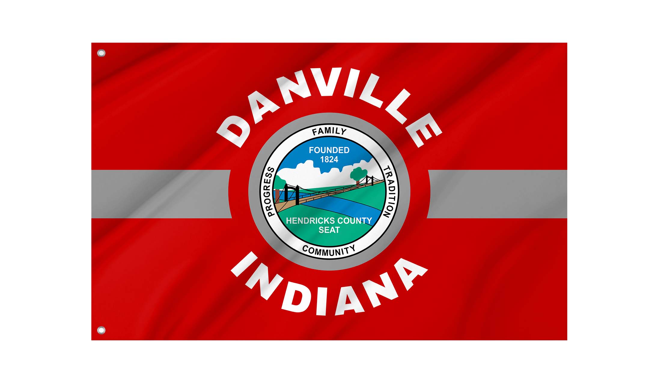 Danville, Indiana Flag for Indoor & Outdoor Use