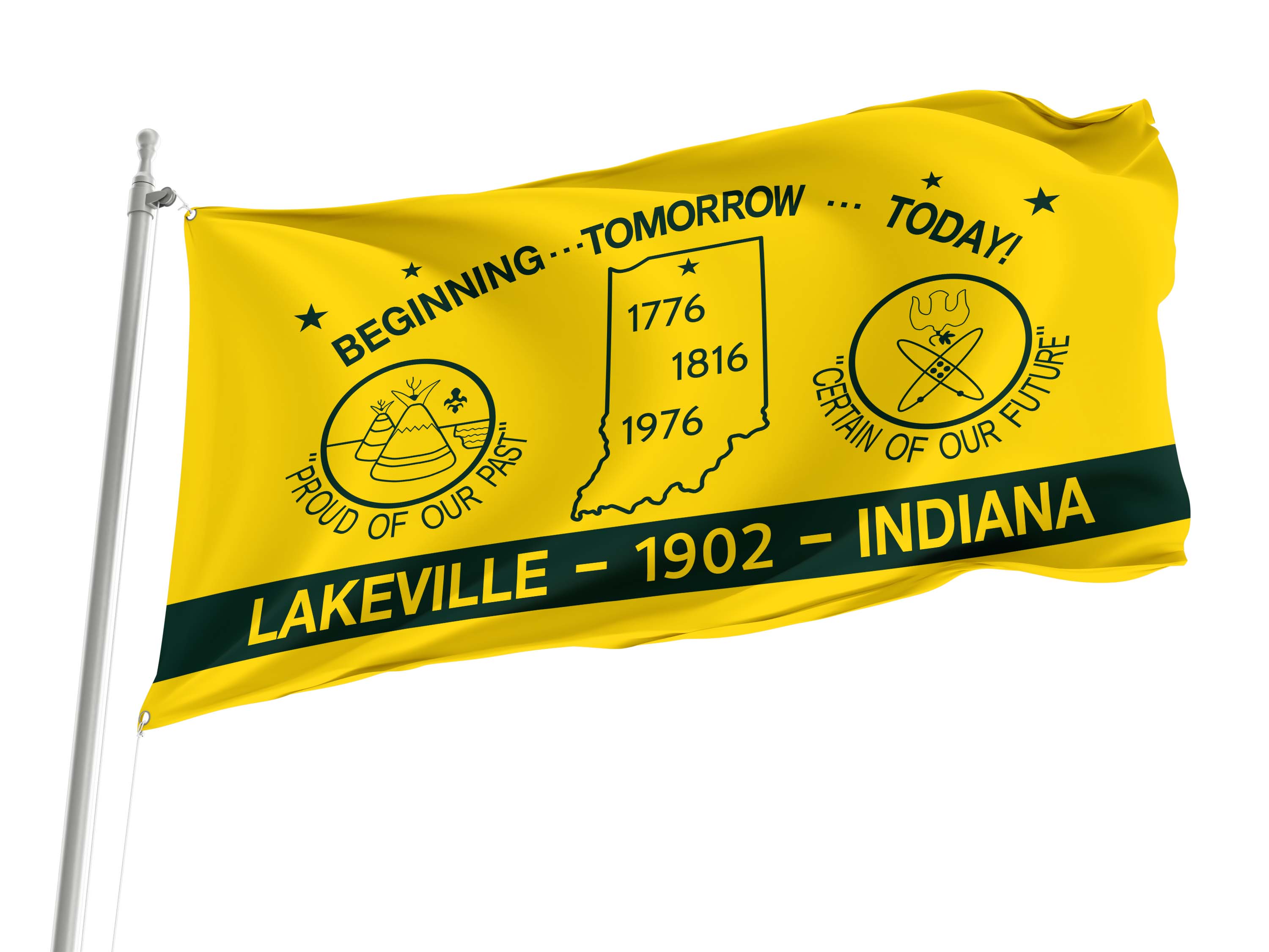 Lakeville Flag for Indoor & Outdoor Use