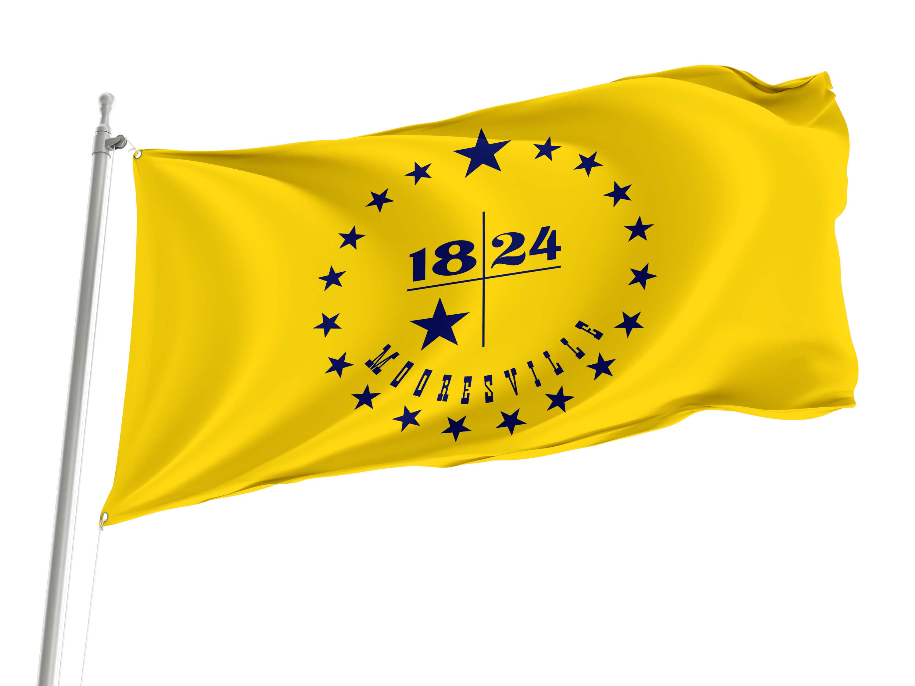 Mooresville Flag for Indoor & Outdoor Use