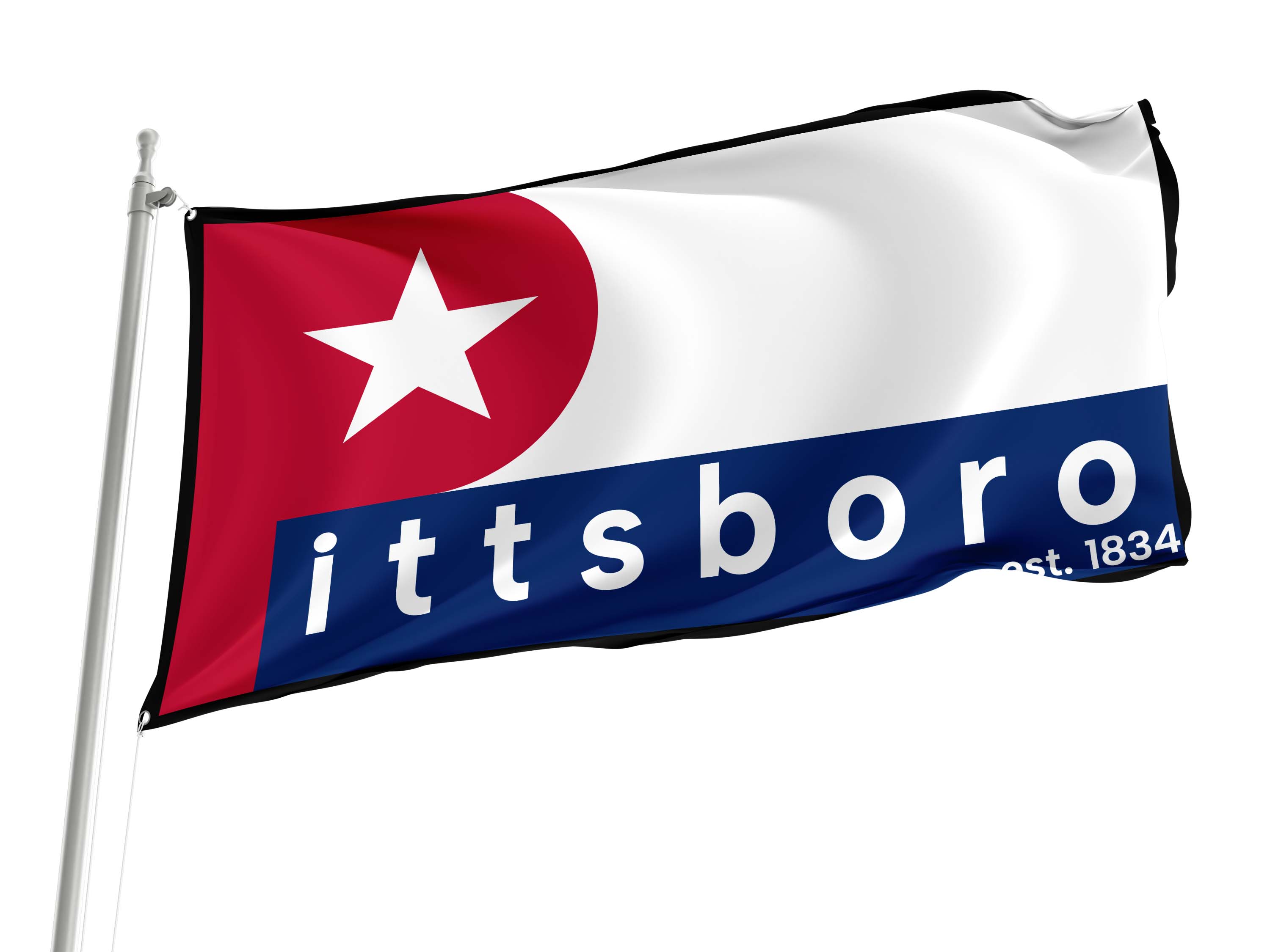 Pittsboro Flag for Indoor & Outdoor Use