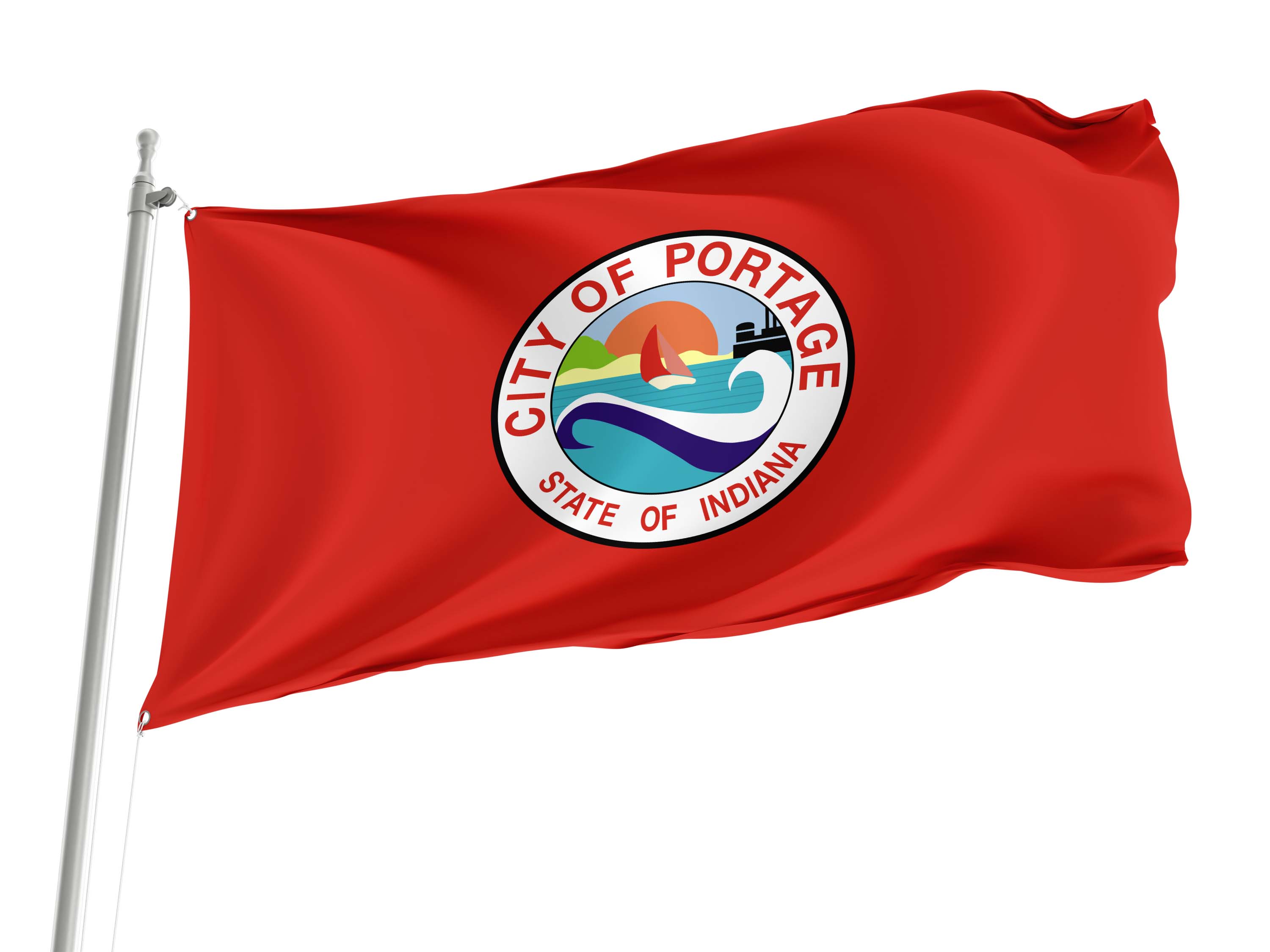 Portage Flag for Indoor & Outdoor Use