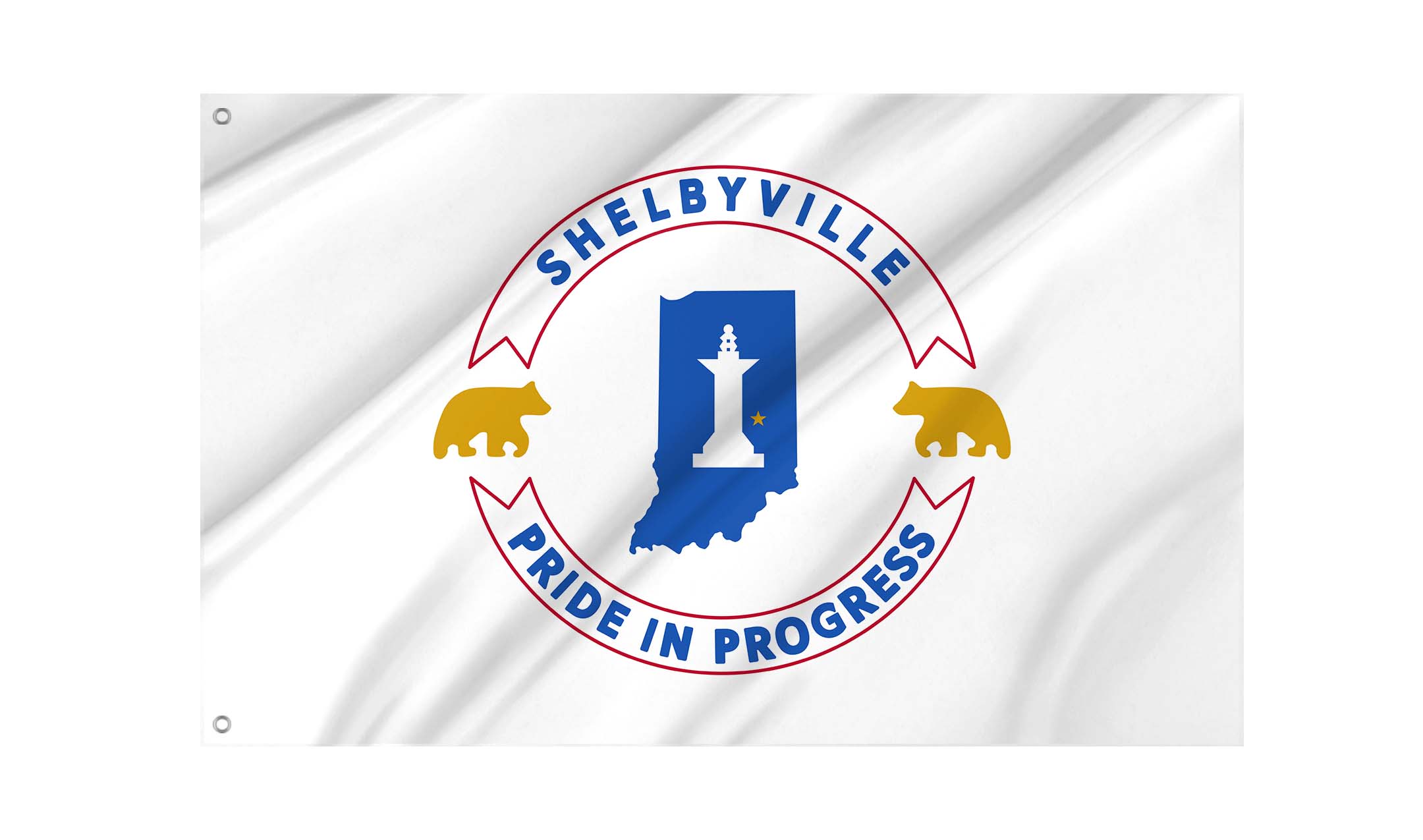 Shelbyville Flag for Indoor & Outdoor Use