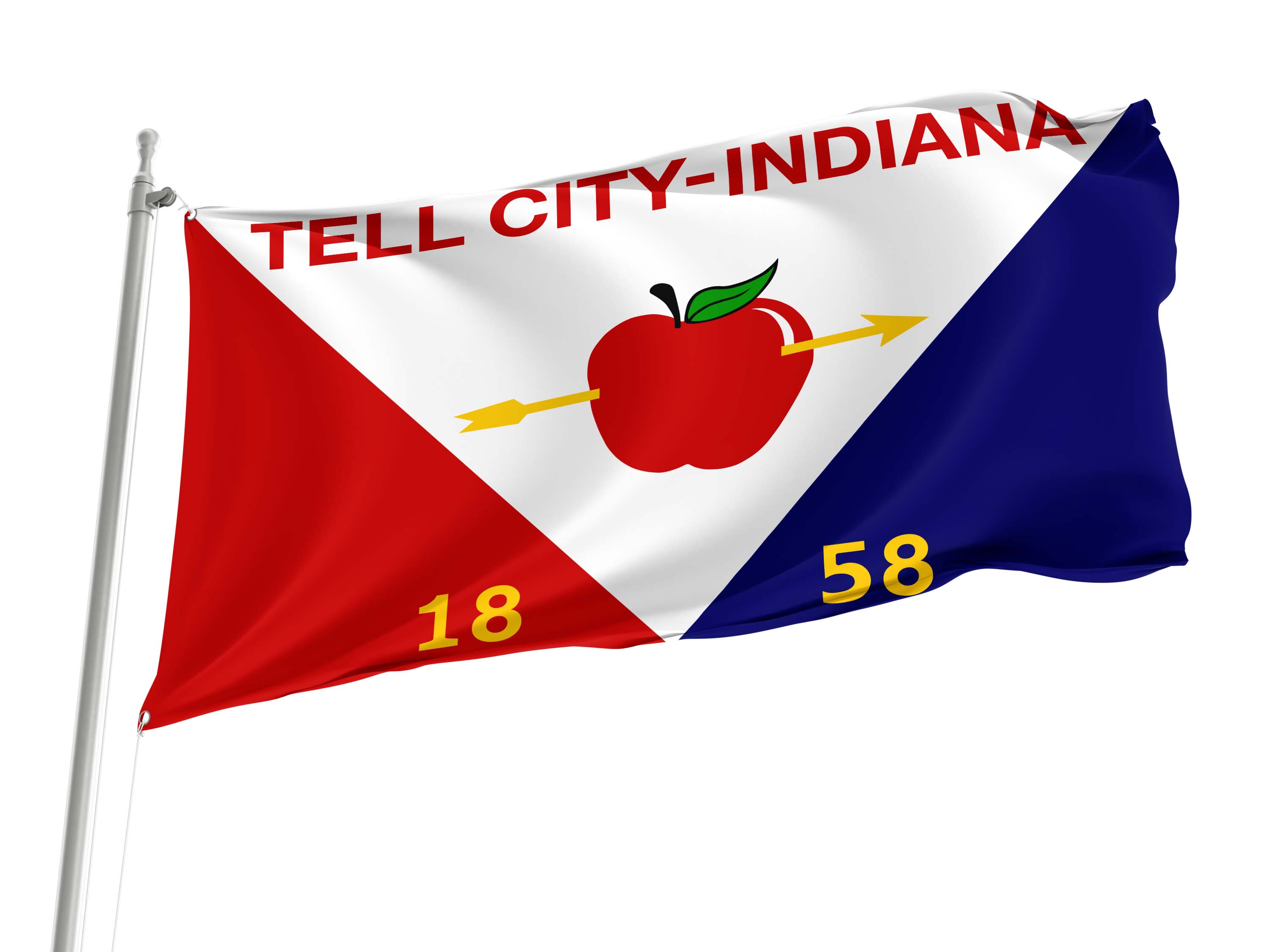 Tell City Flag for Indoor & Outdoor Use