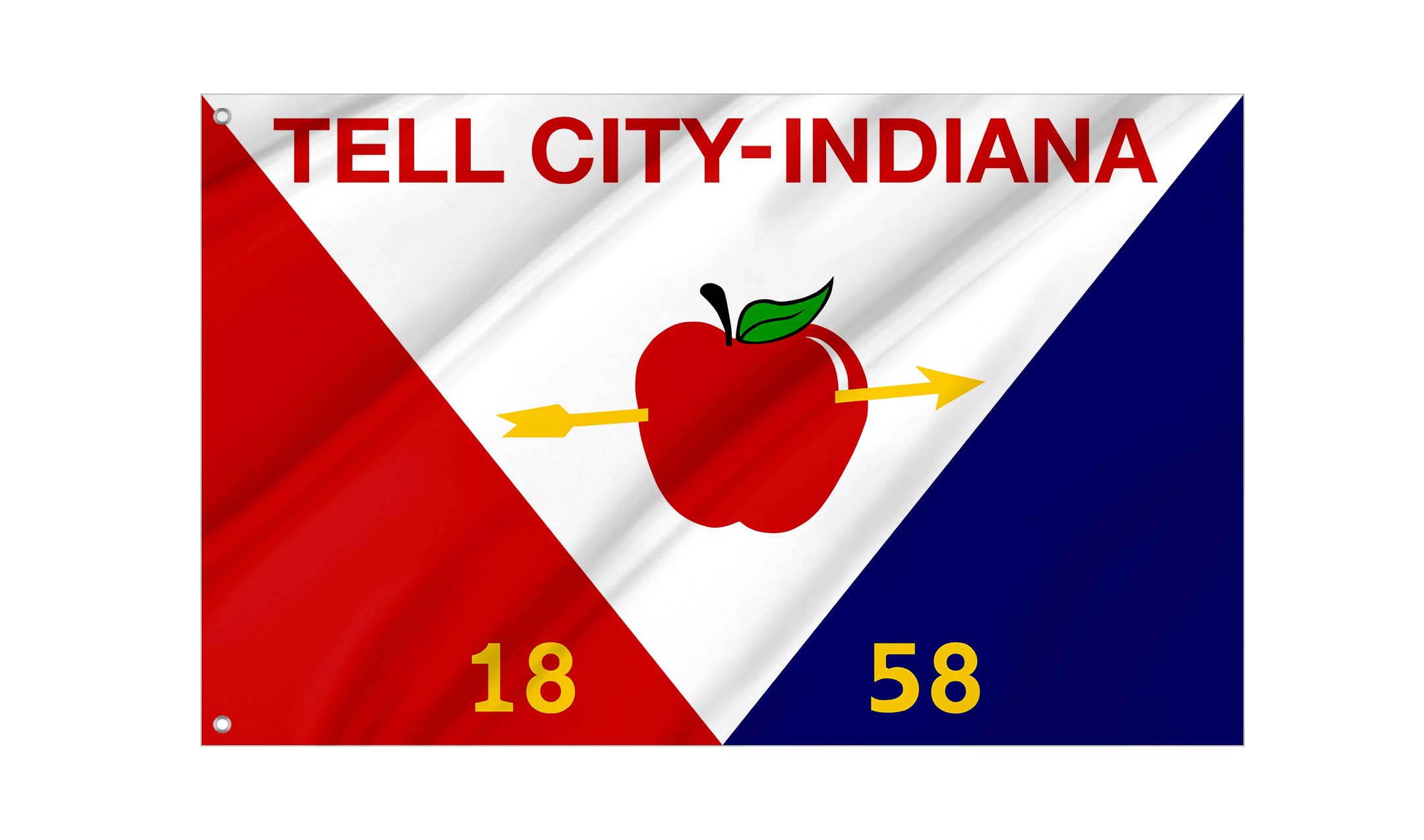 Tell City Flag for Indoor & Outdoor Use