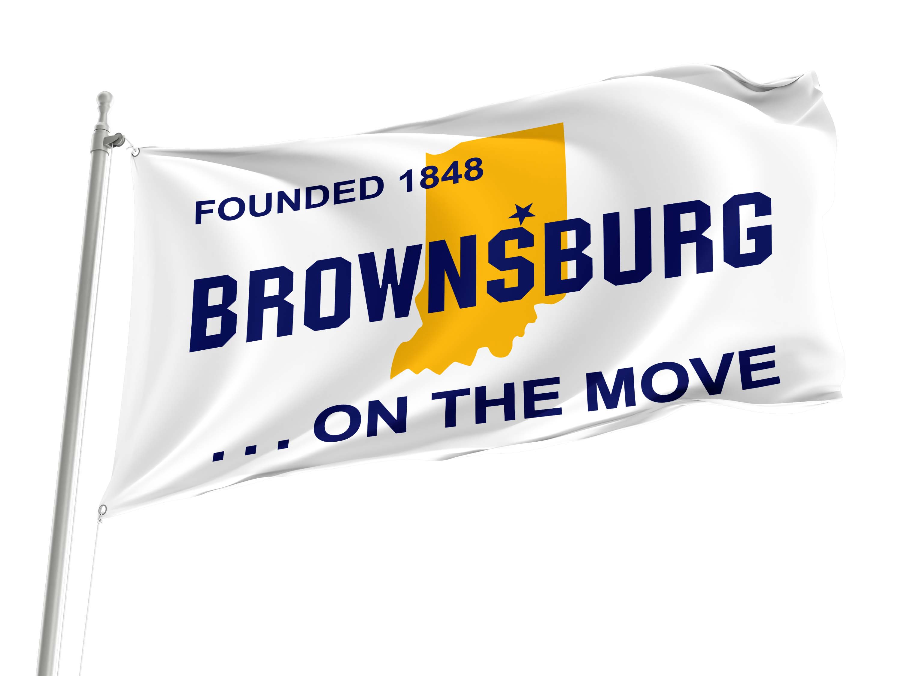 Brownsburg, Indiana Flag for Indoor & Outdoor Use