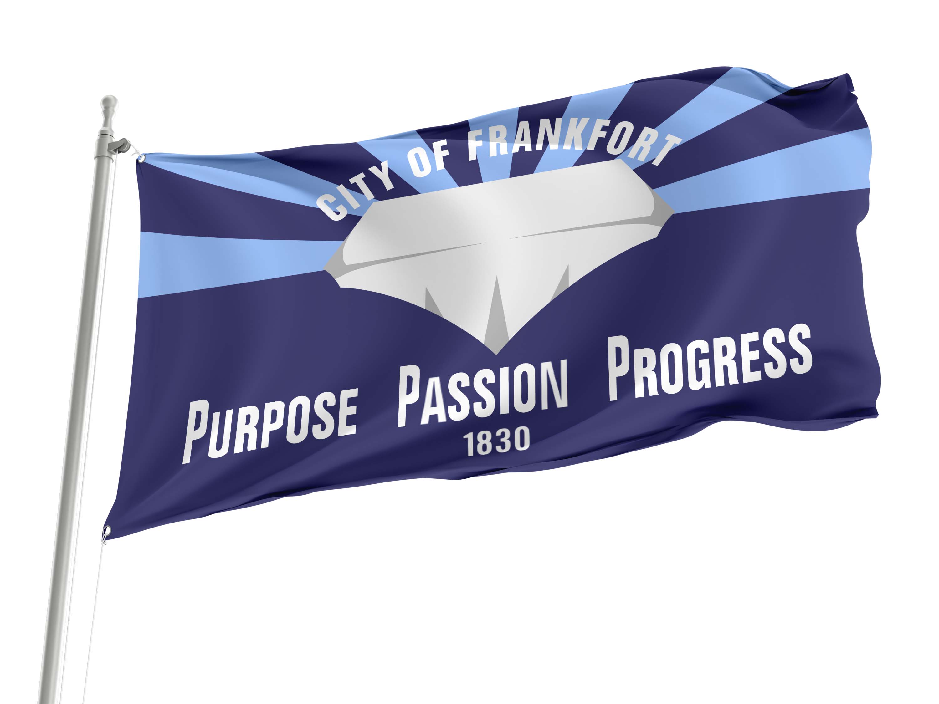 Frankfort 1830 Flag for Indoor & Outdoor Use