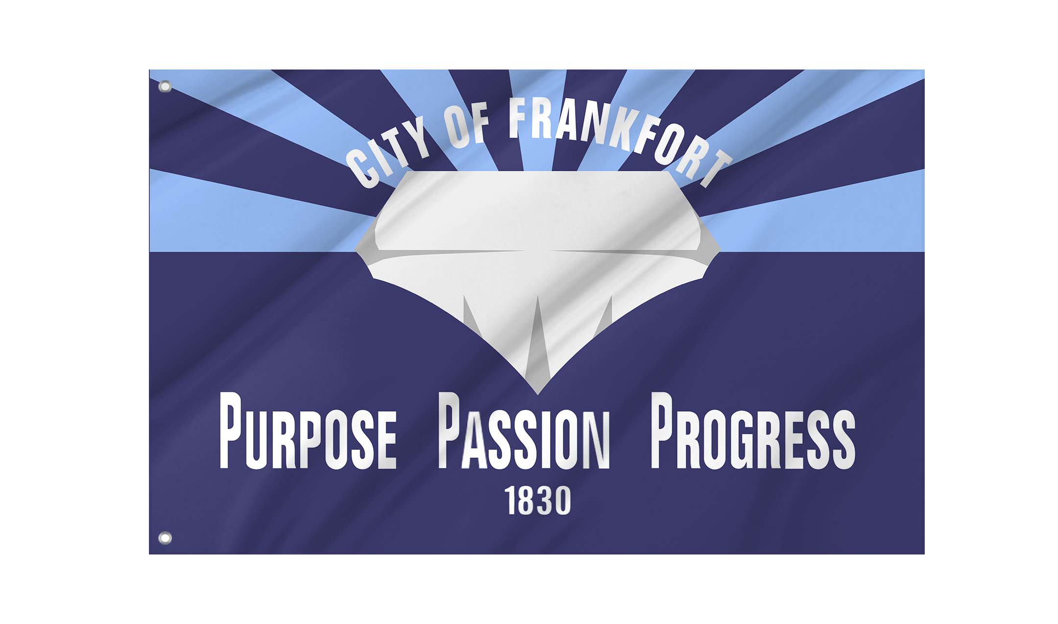 Frankfort 1830 Flag for Indoor & Outdoor Use