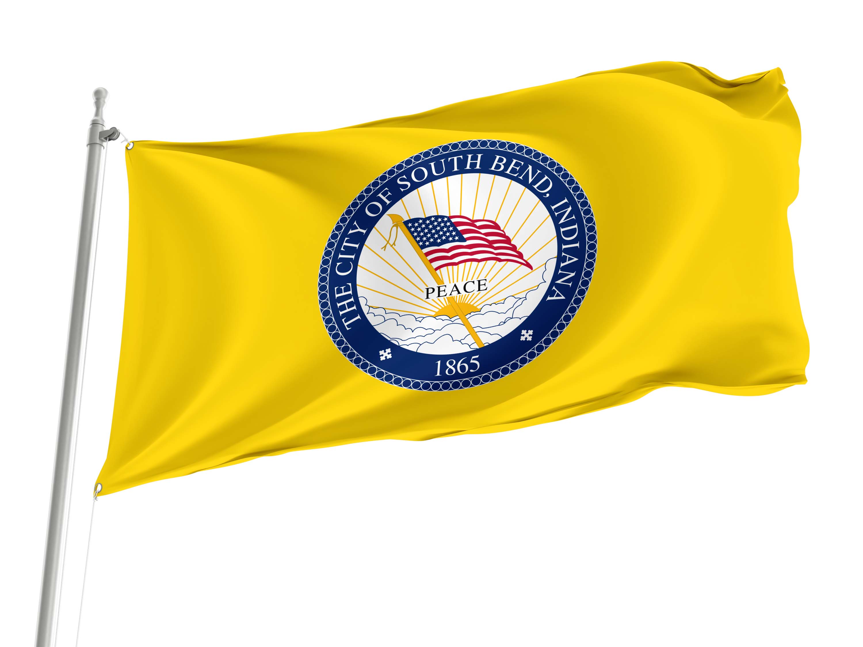South Bend (1965-2016) Flag for Indoor & Outdoor Use