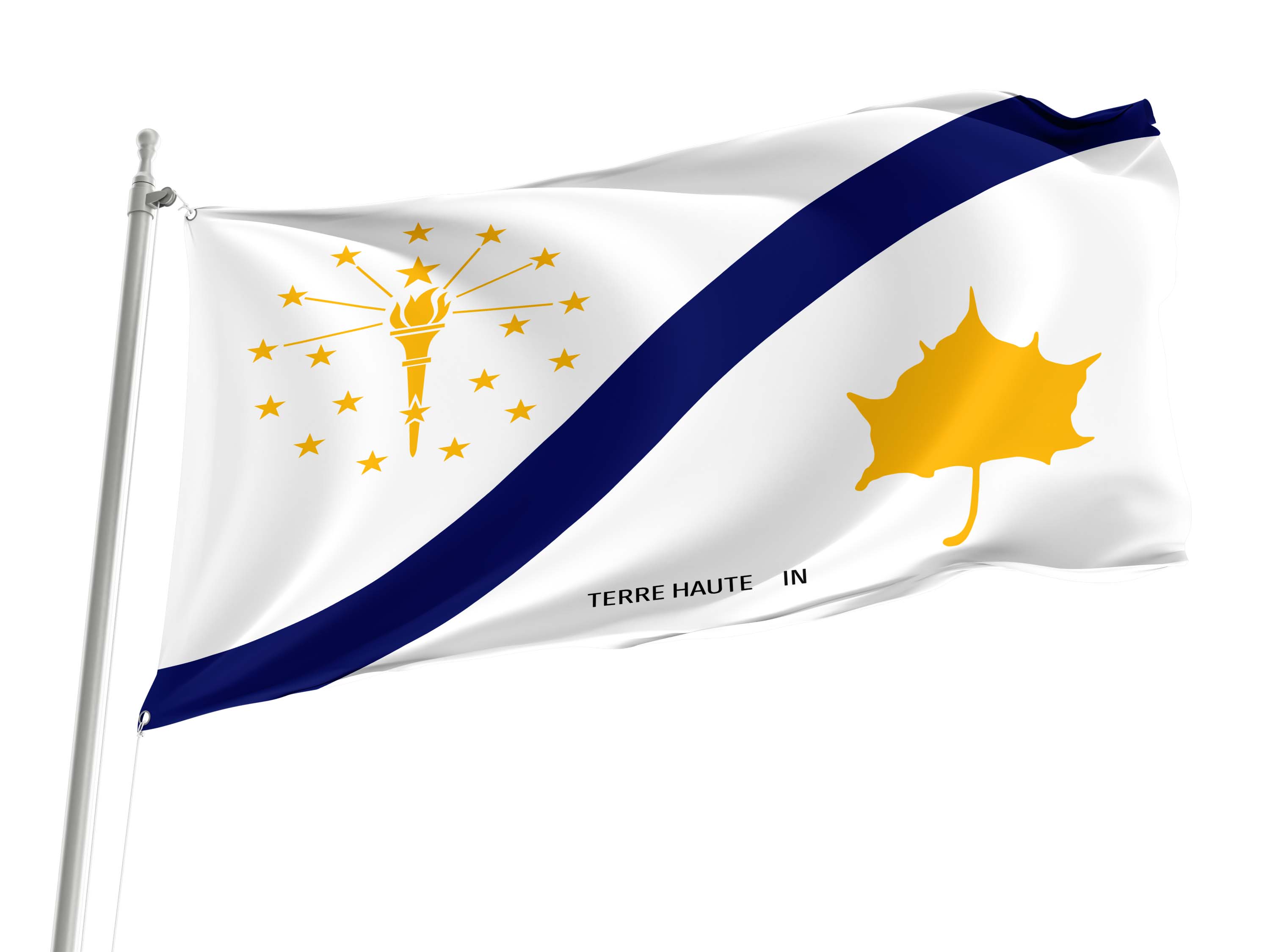Terre Haute 1976-2024 Flag for Indoor & Outdoor Use