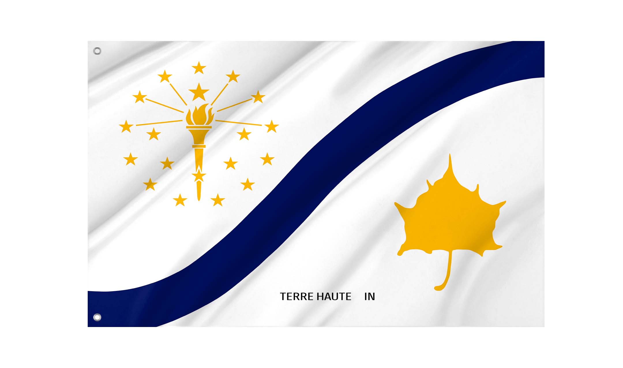 Terre Haute 1976-2024 Flag for Indoor & Outdoor Use