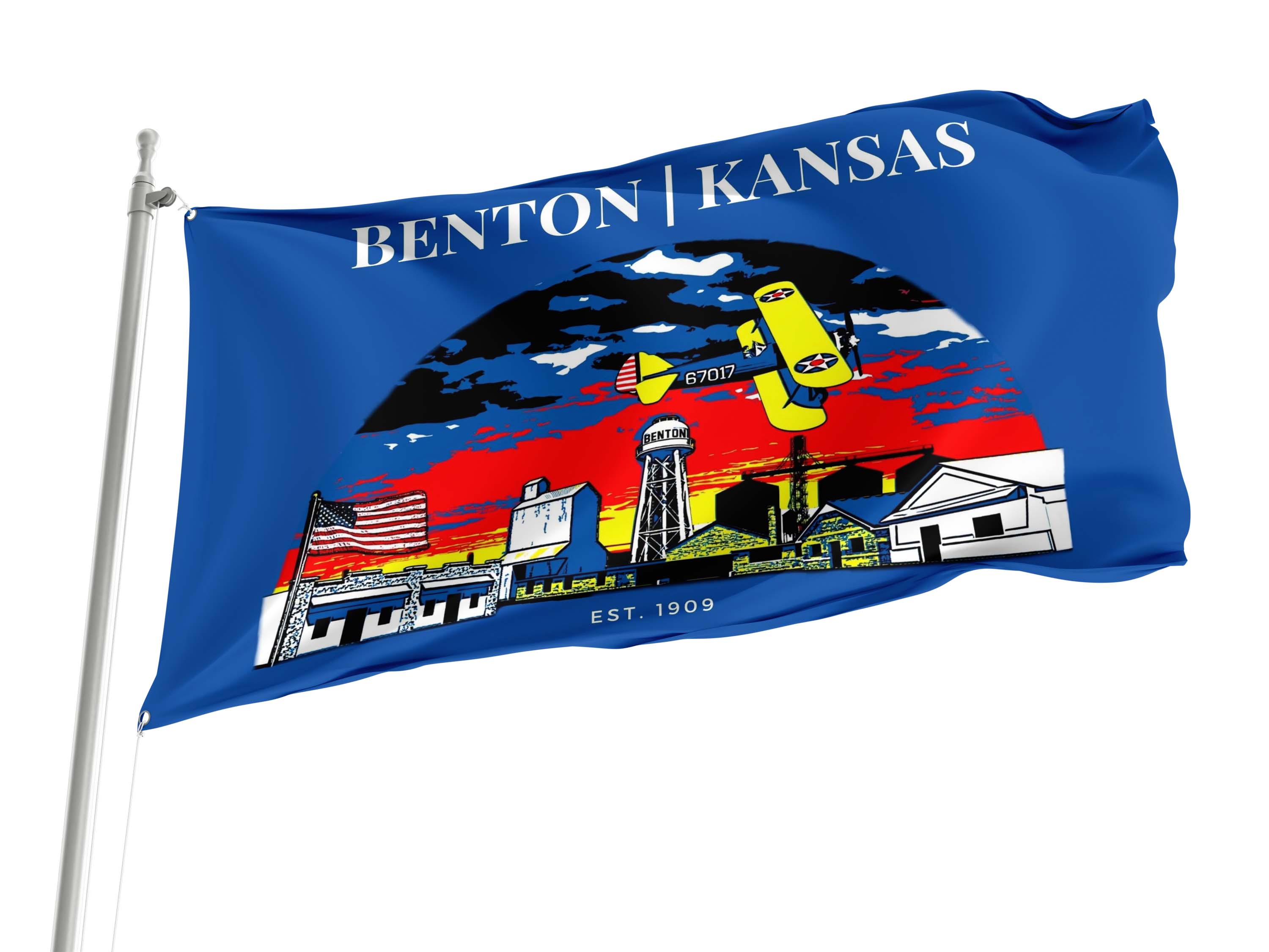 Benton, Kansas Flag for Indoor & Outdoor Use