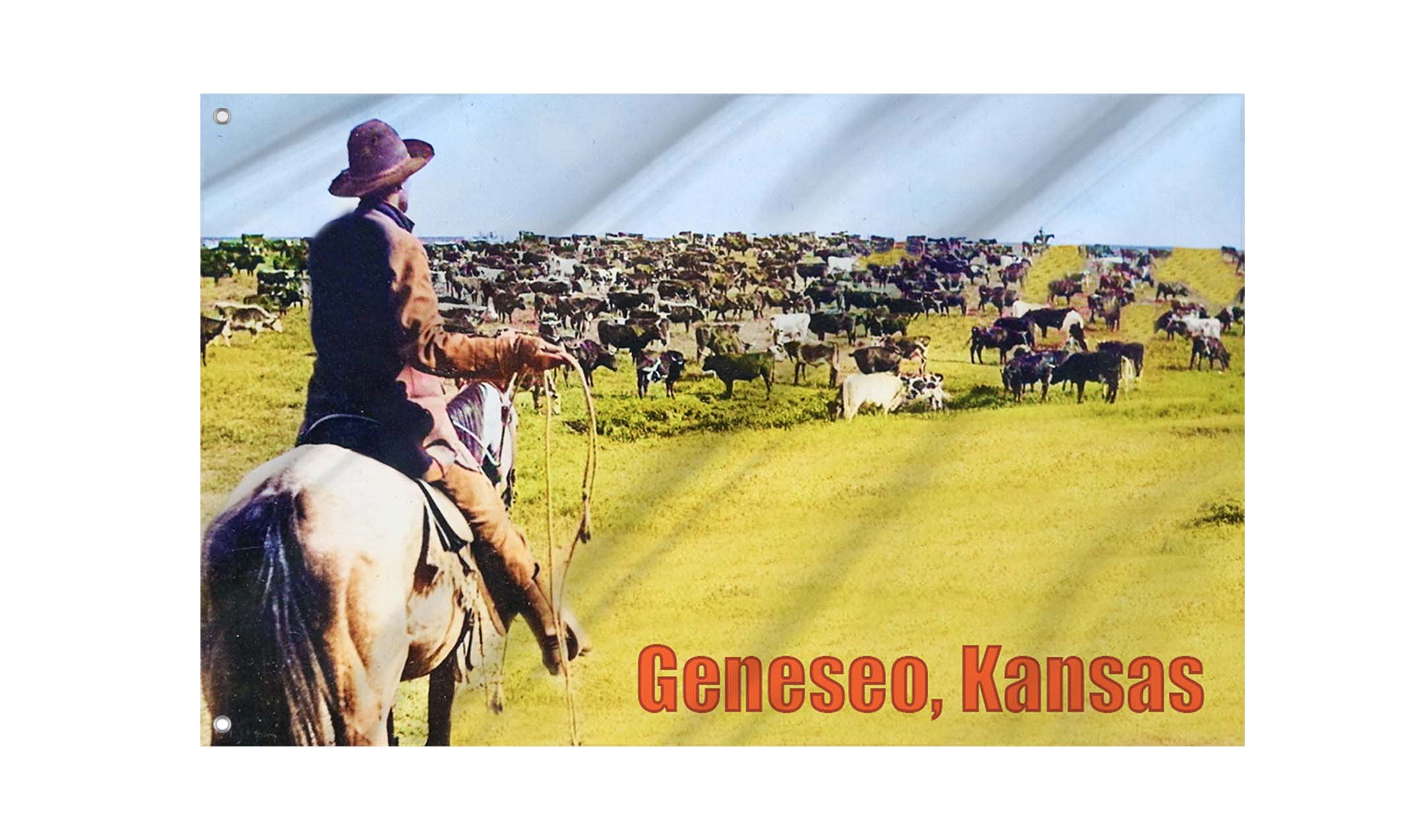 Geneseo, Kansas Flag for Indoor & Outdoor Use