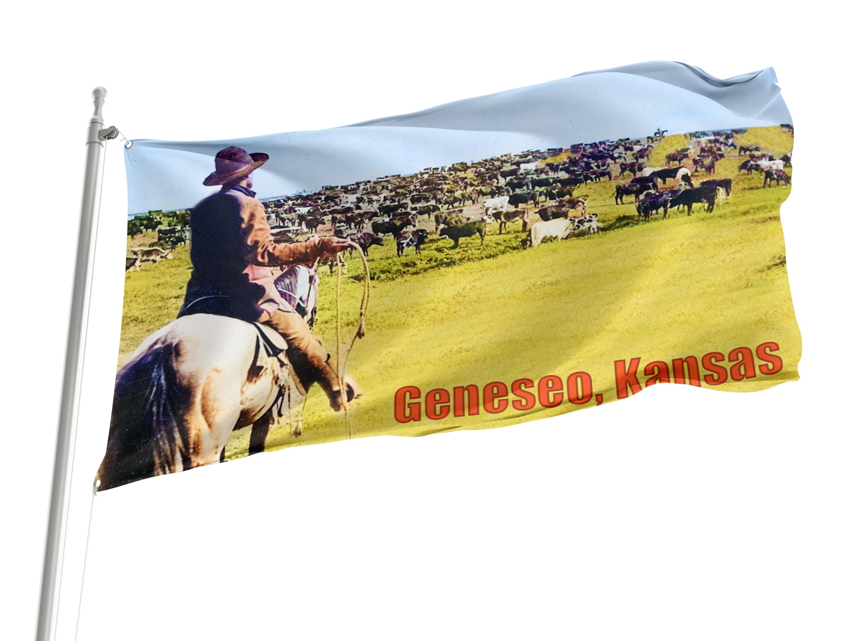 Geneseo, Kansas Flag for Indoor & Outdoor Use
