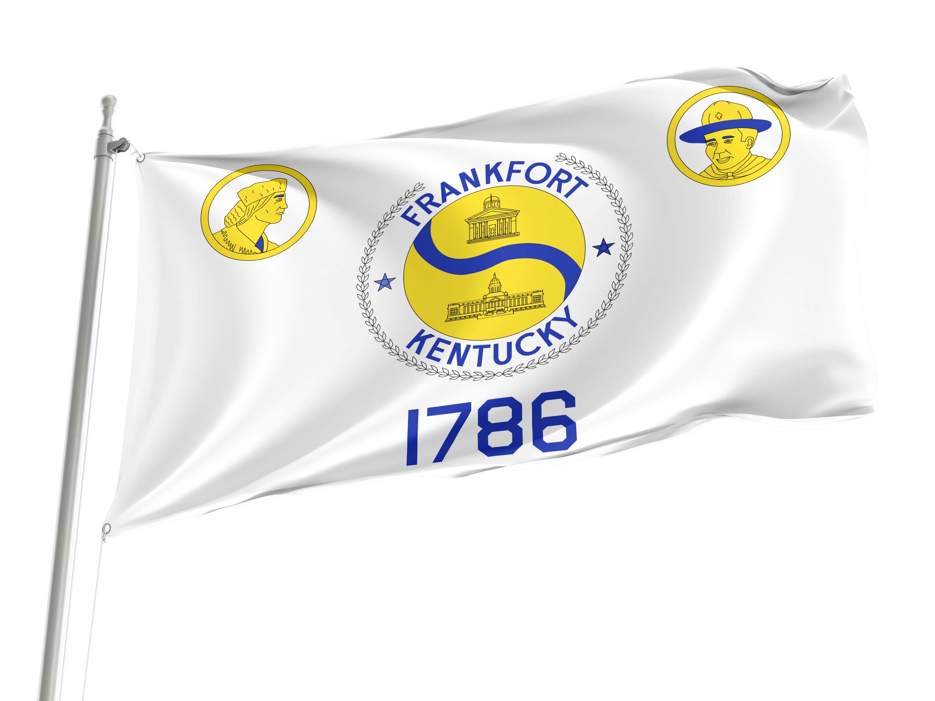 Frankfort (1959-2024), Kentucky Flag for Indoor & Outdoor Use