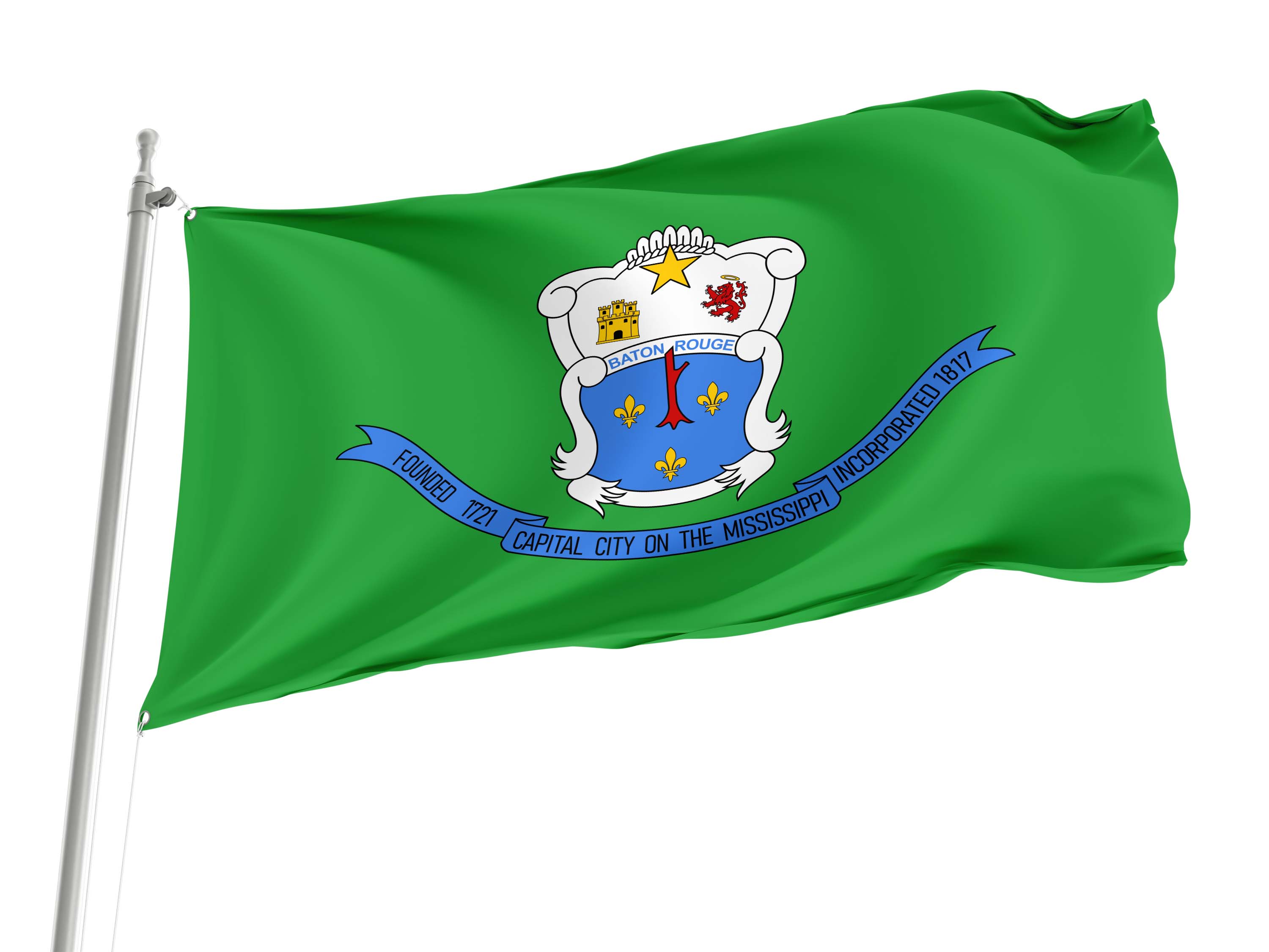 Baton Rouge (1968-1995) Flag for Indoor & Outdoor Use