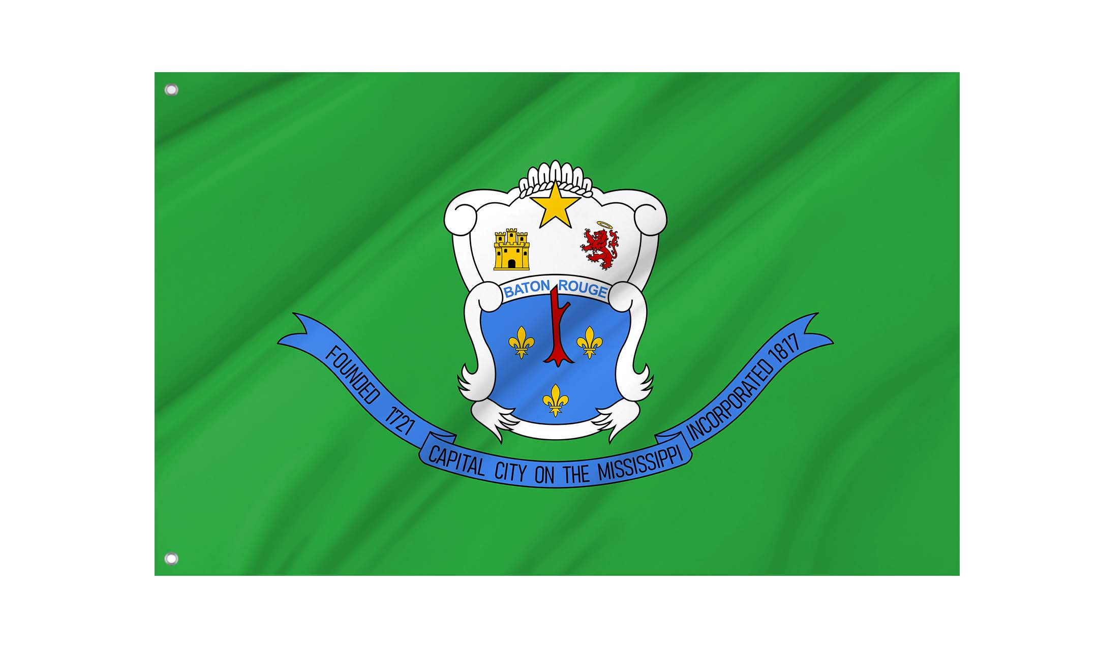 Baton Rouge (1968-1995) Flag for Indoor & Outdoor Use