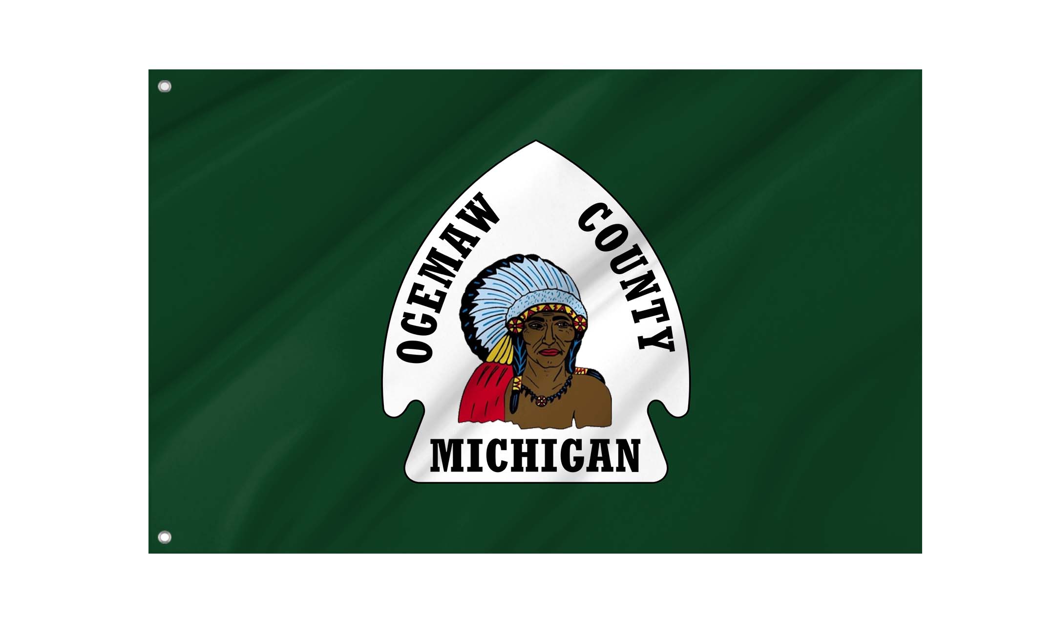 Ogemaw County Flag for Indoor & Outdoor Use