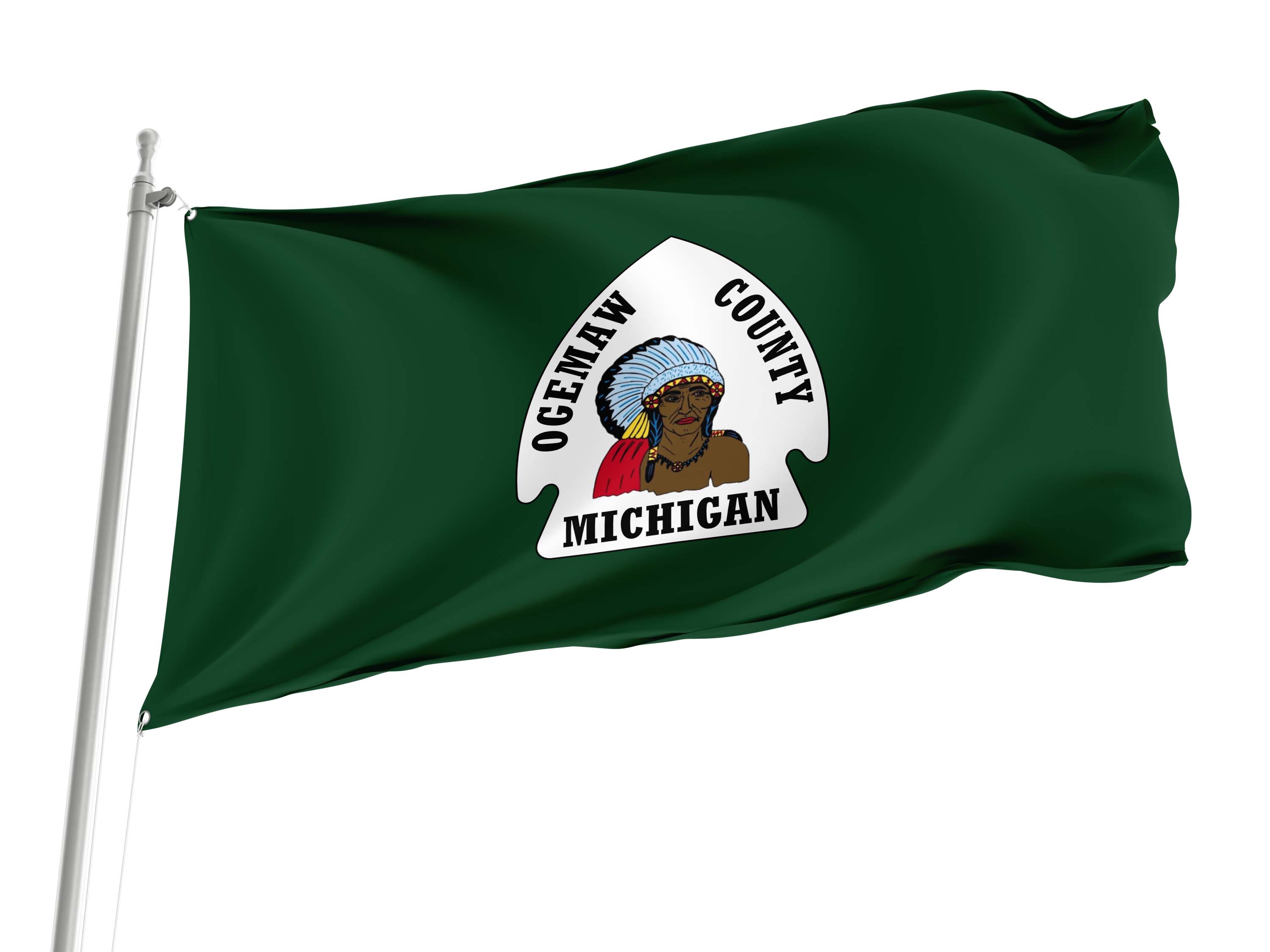 Ogemaw County Flag for Indoor & Outdoor Use