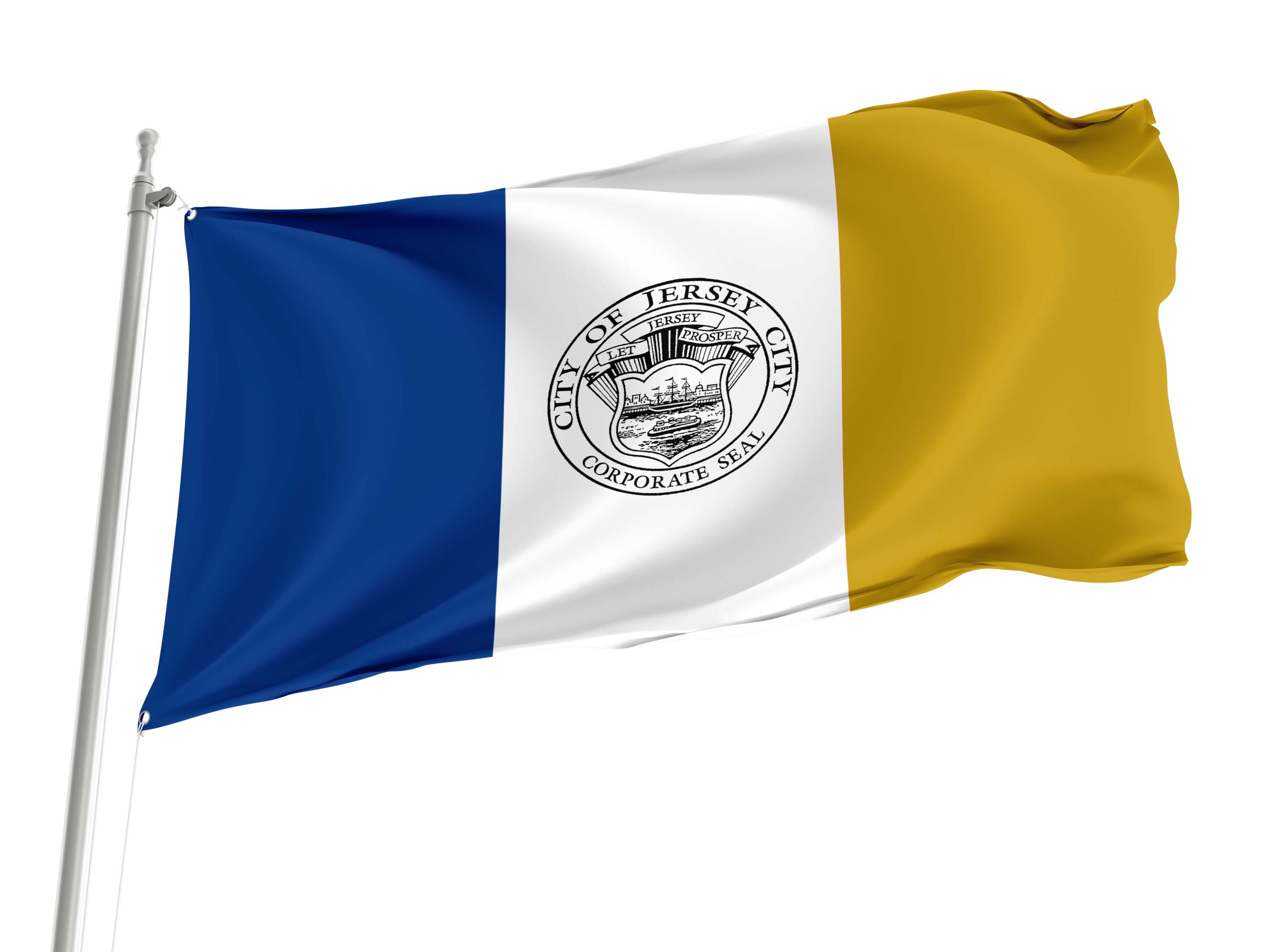 Jersey City Flag for Indoor & Outdoor Use