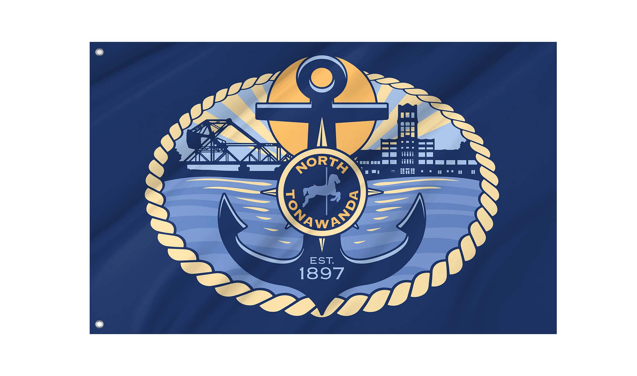 North Tonawanda, New York Flag for Indoor & Outdoor Use