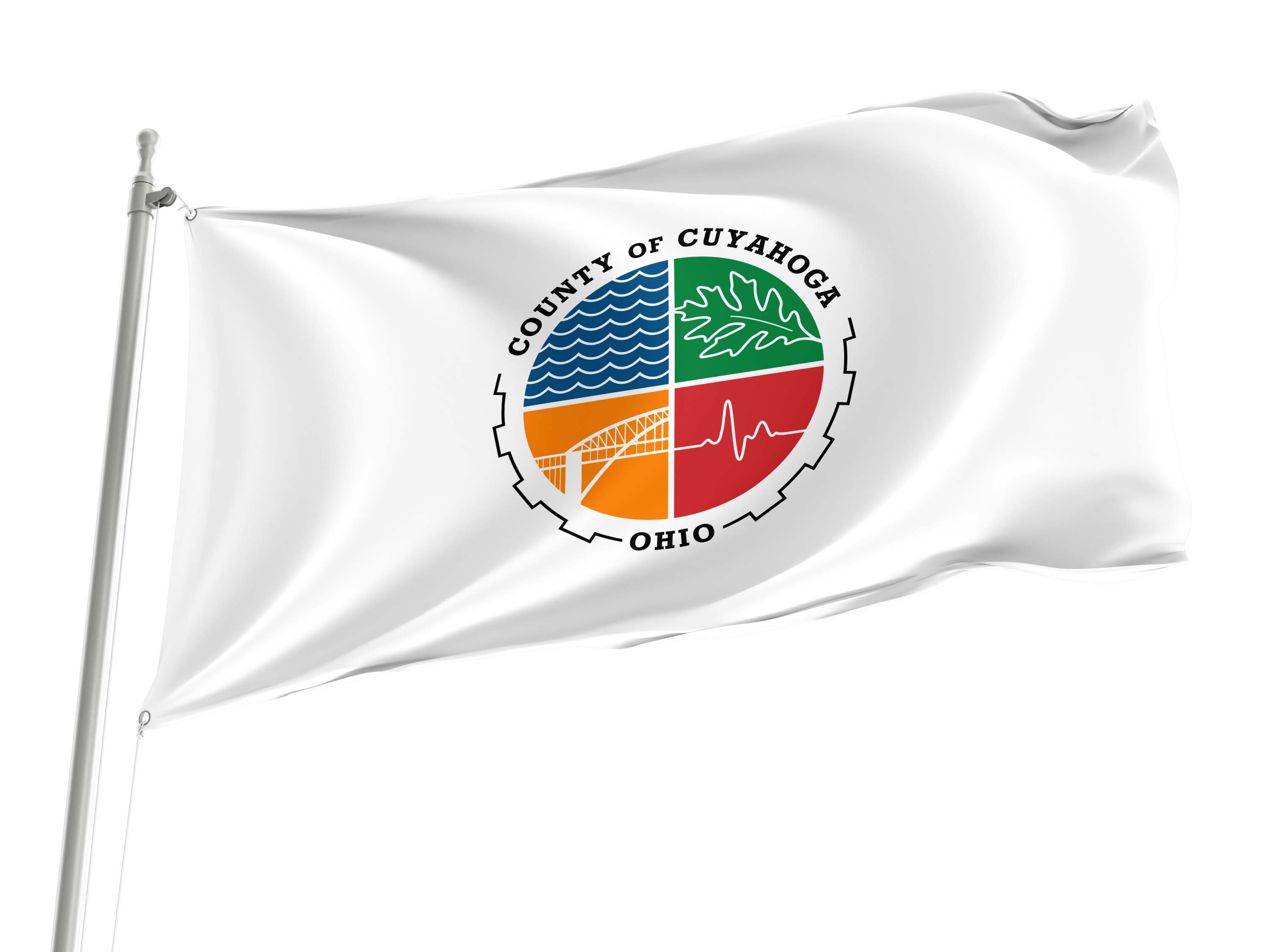 Cuyahoga County Flag for Indoor & Outdoor Use