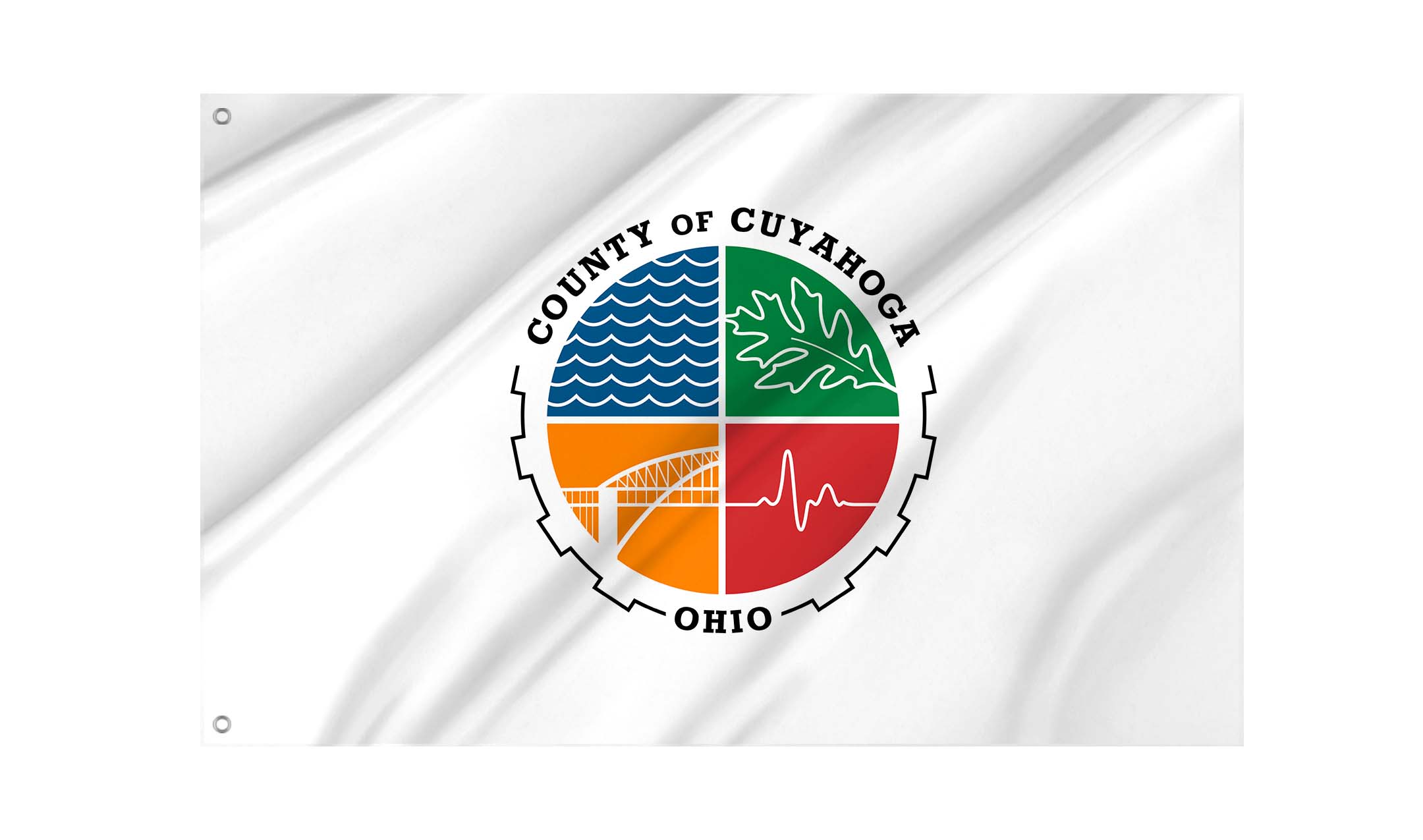Cuyahoga County Flag for Indoor & Outdoor Use