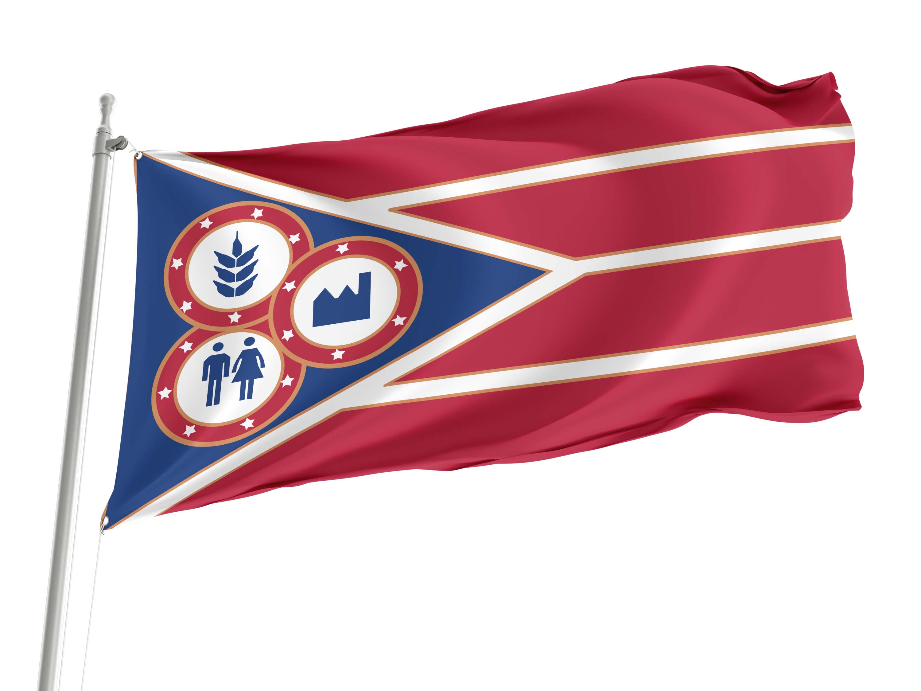 Hancock County, Ohio Flag for Indoor & Outdoor Use