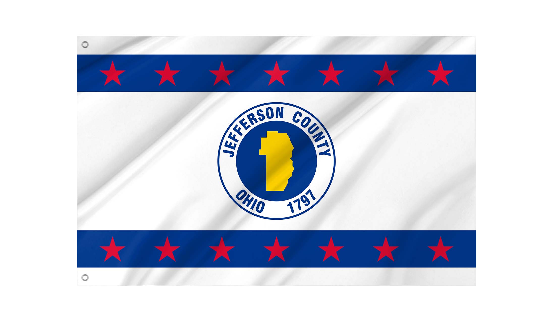 Jefferson County, Ohio Flag for Indoor & Outdoor Use