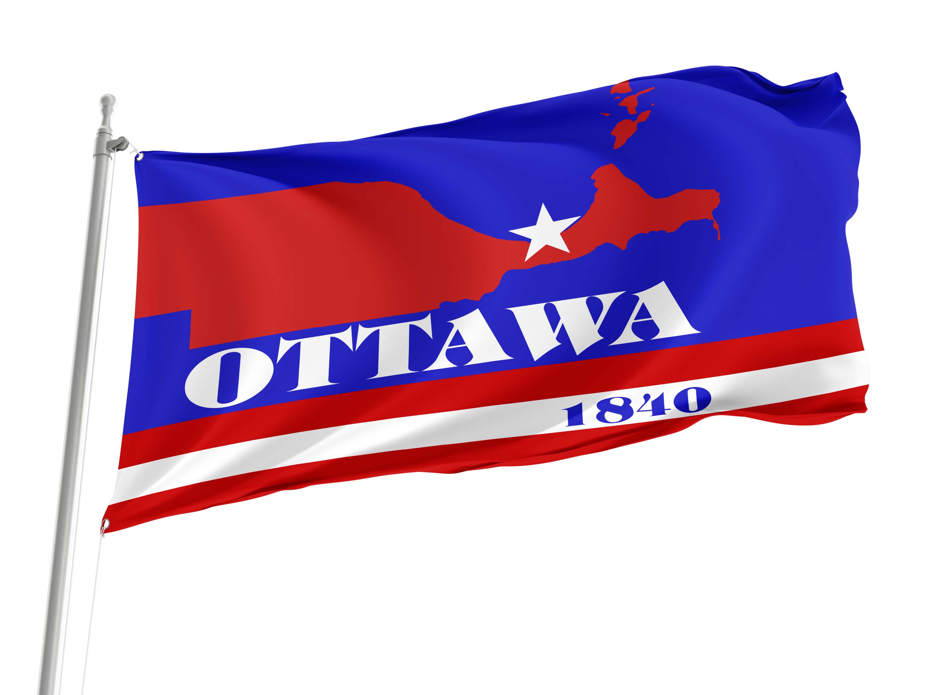 Ottawa County, Ohio Flag for Indoor & Outdoor Use