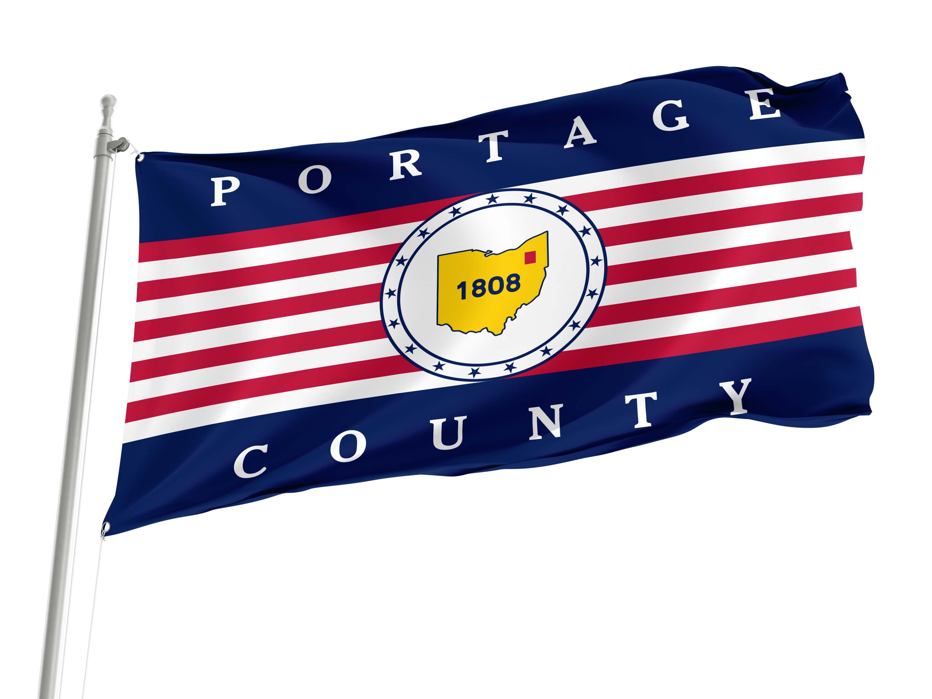 Portage County, Ohio Flag for Indoor & Outdoor Use