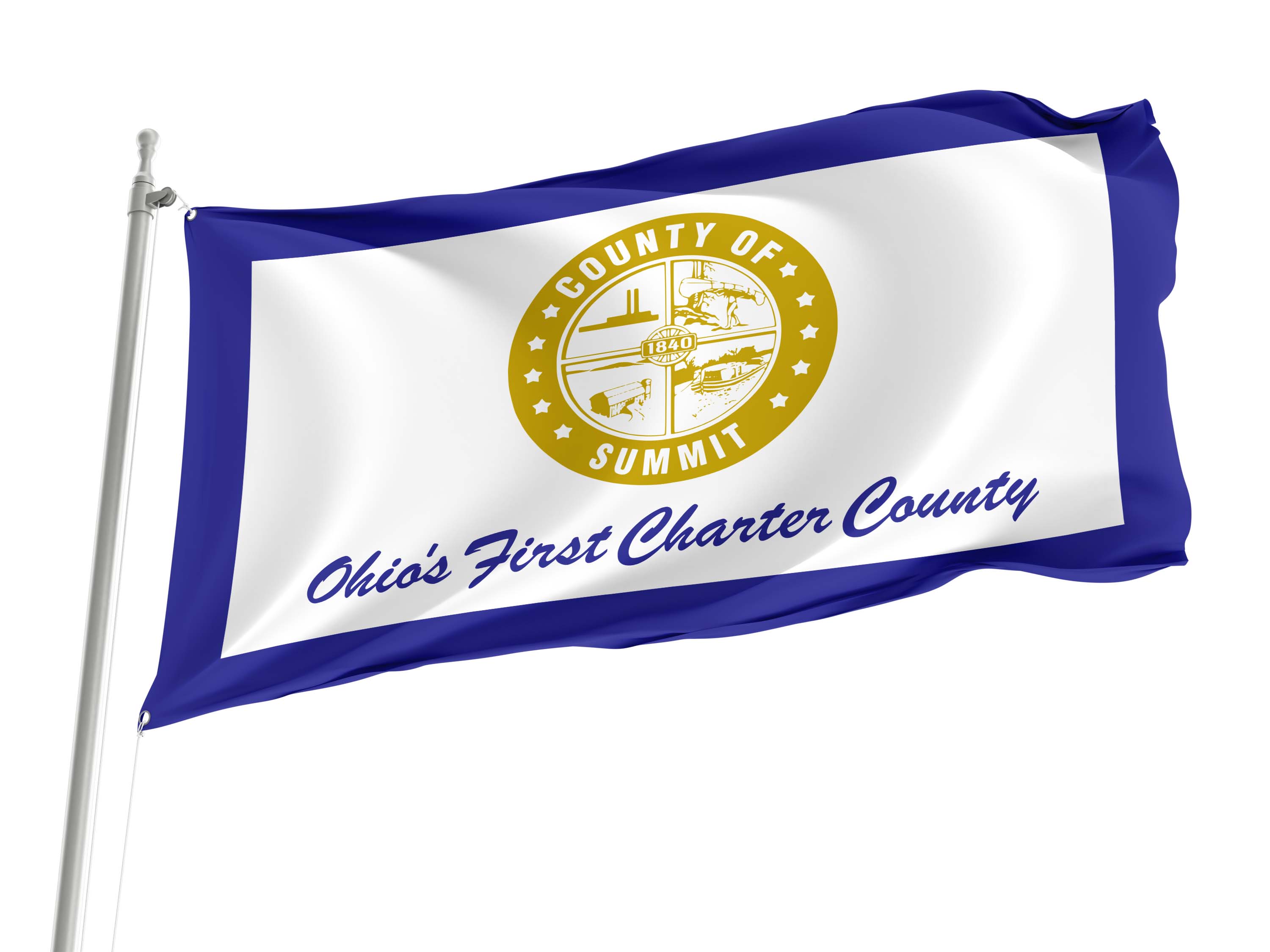 Summit County, Ohio Flag for Indoor & Outdoor Use