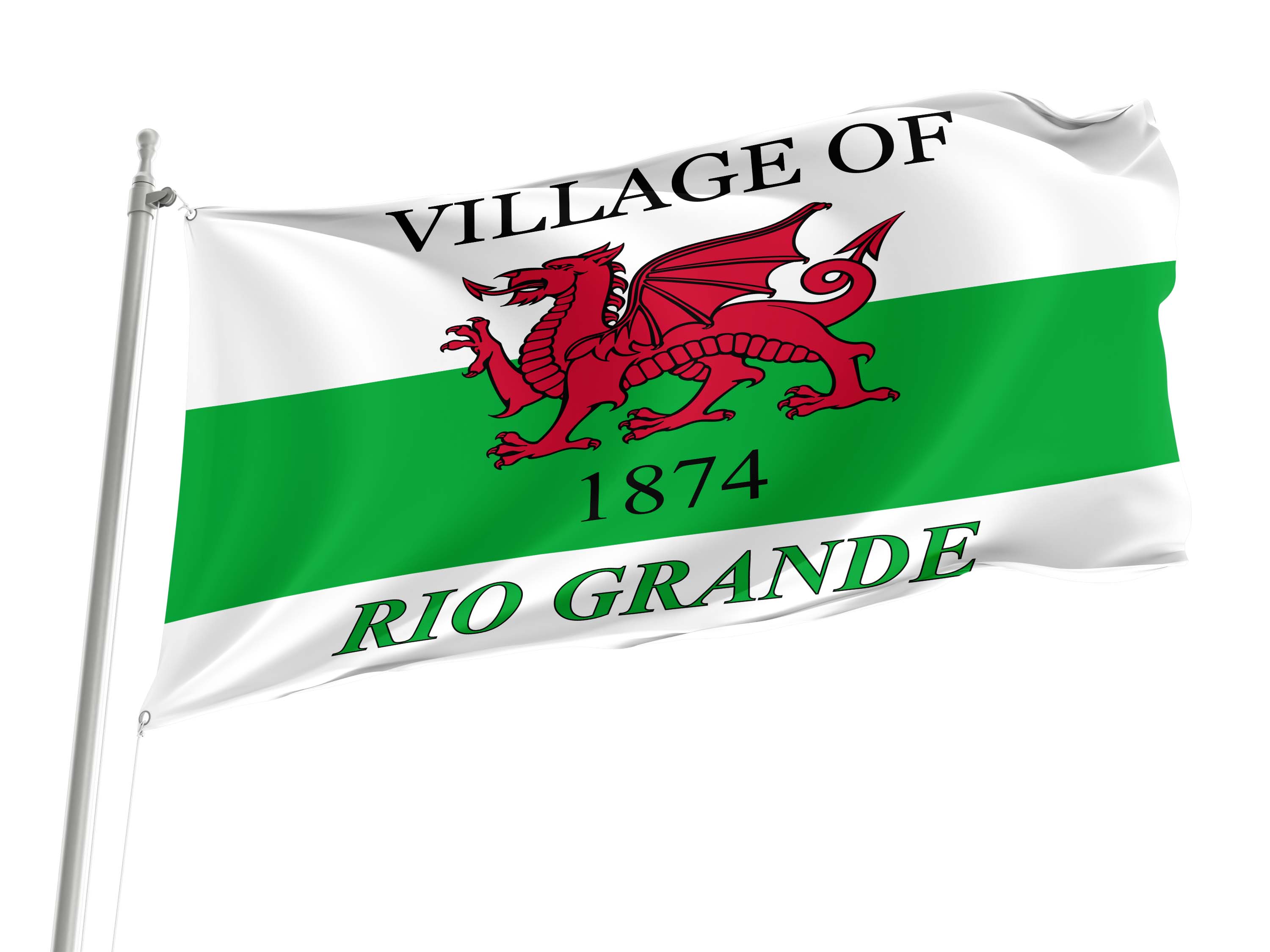 Rio Grande Village, Ohio Flag for Indoor & Outdoor Use