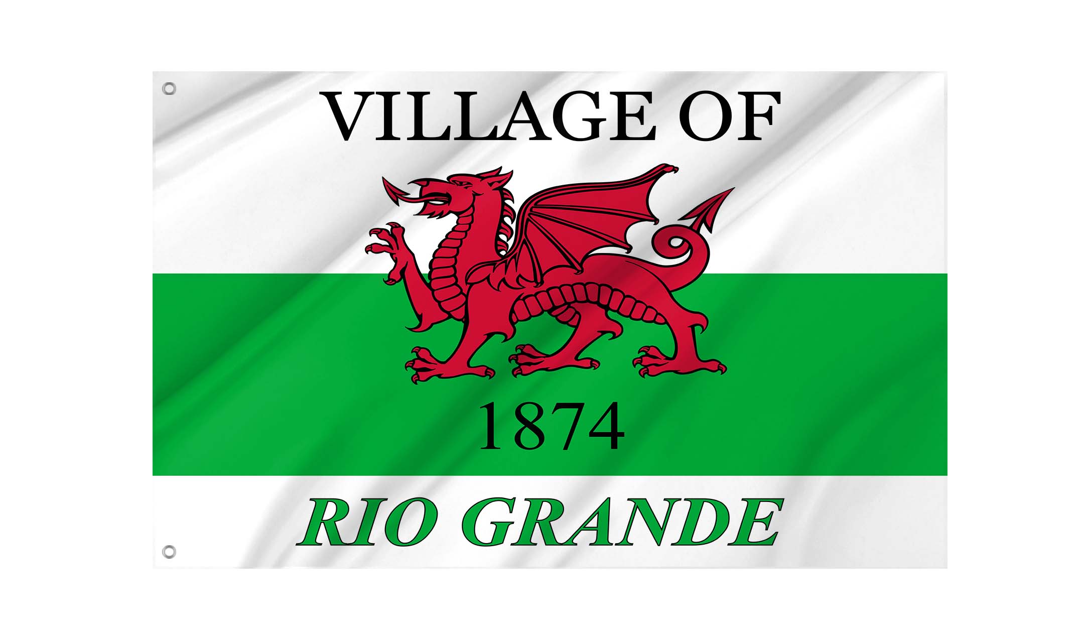 Rio Grande Village, Ohio Flag for Indoor & Outdoor Use