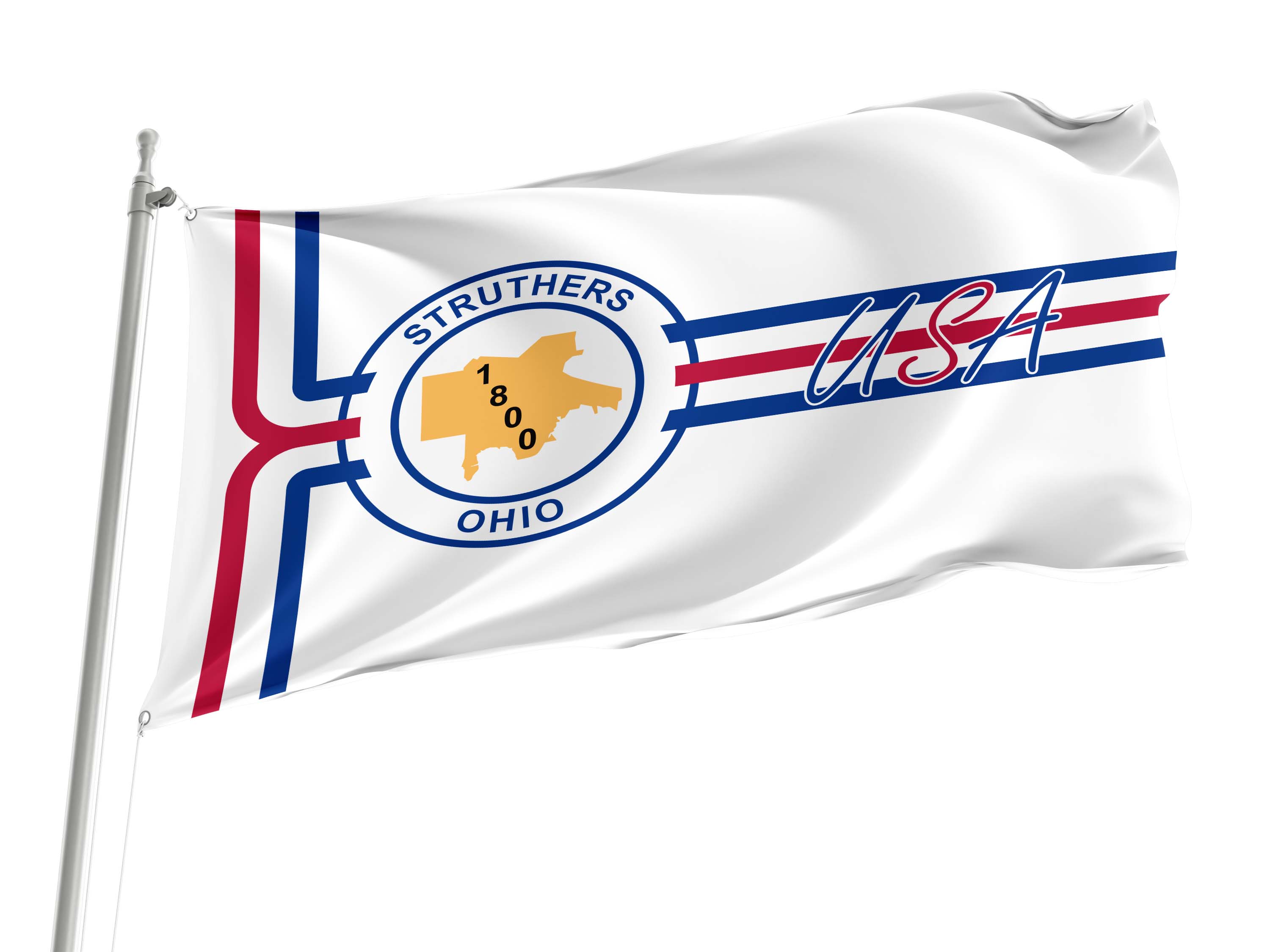Struthers (1994-2019), Ohio Flag for Indoor & Outdoor Use