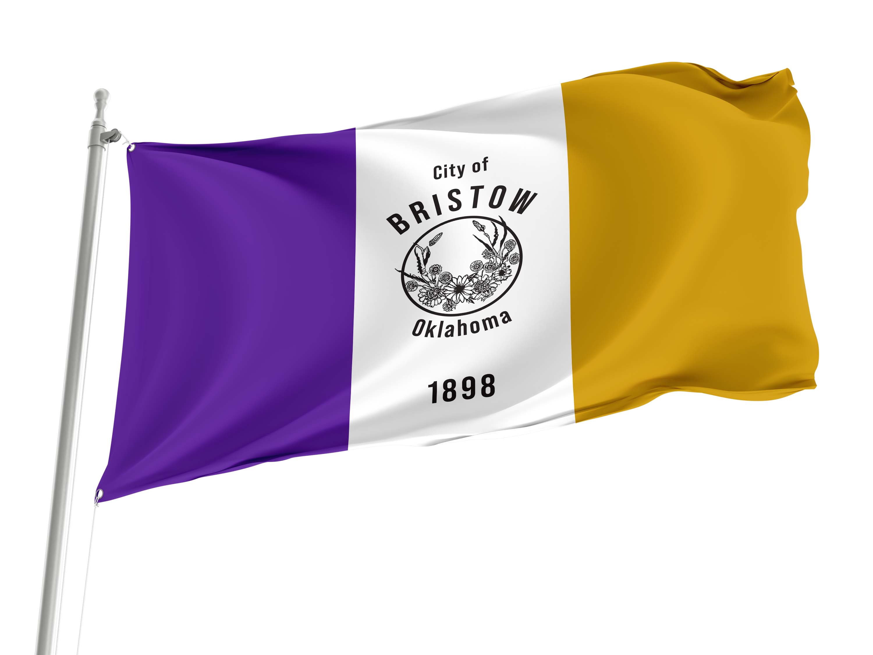 Bristow, Oklahoma Flag for Indoor & Outdoor Use