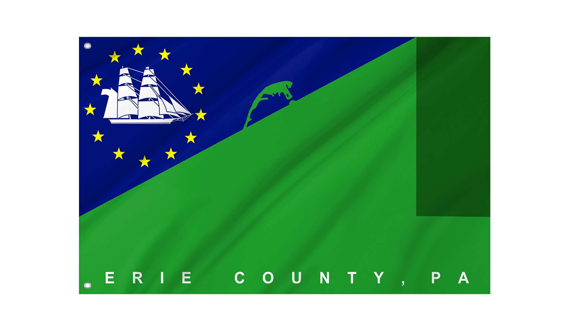 Erie County, Pennsylvania Flag for Indoor & Outdoor Use
