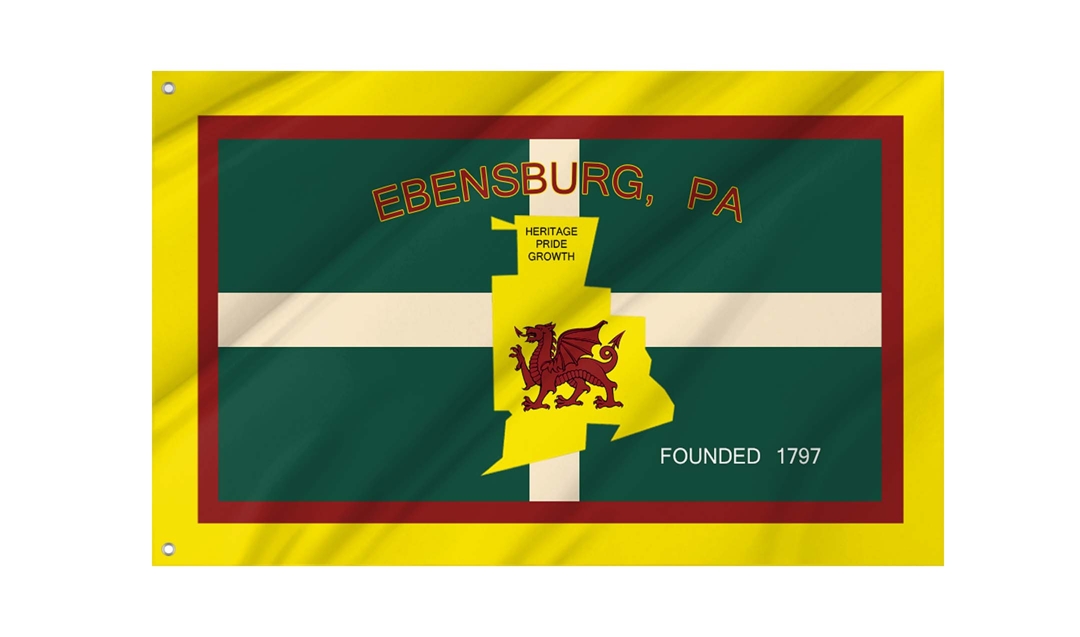 Ebensburg, Pennsylvania Flag for Indoor & Outdoor Use