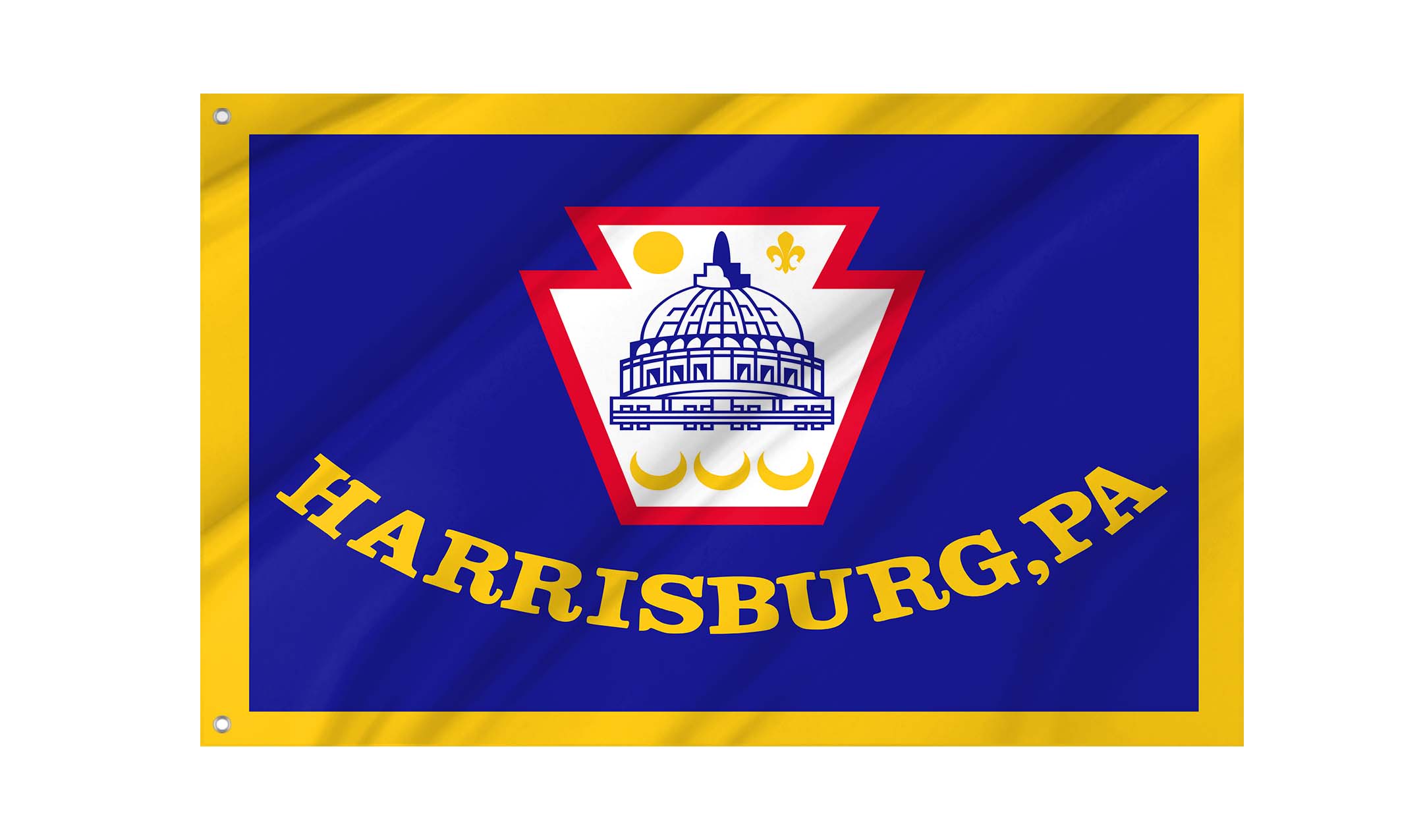Harrisburg, Pennsylvania Flag for Indoor & Outdoor Use