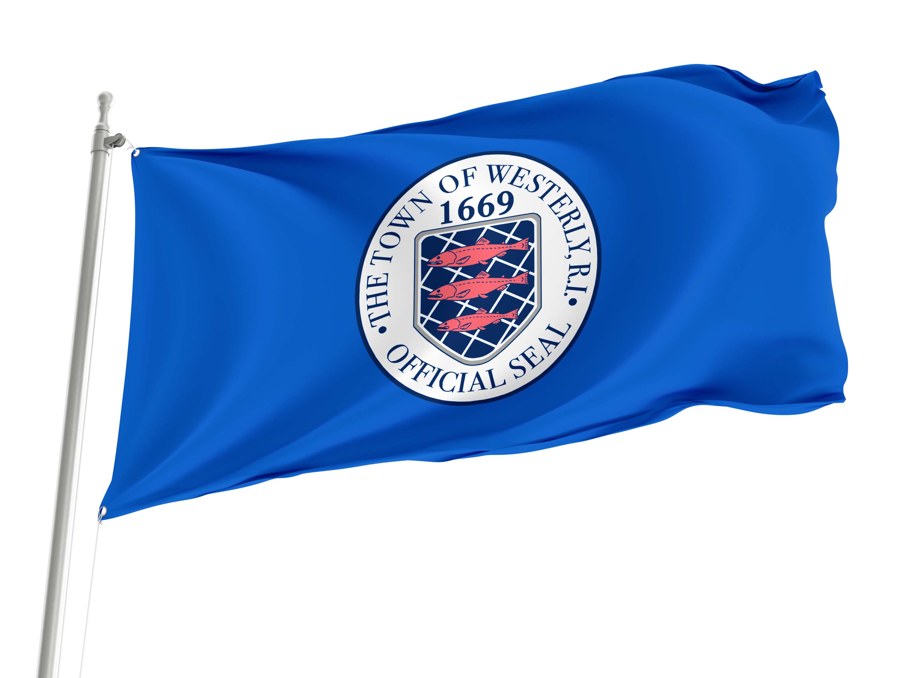 Westerly, Rhode Island Flag for Indoor & Outdoor Use