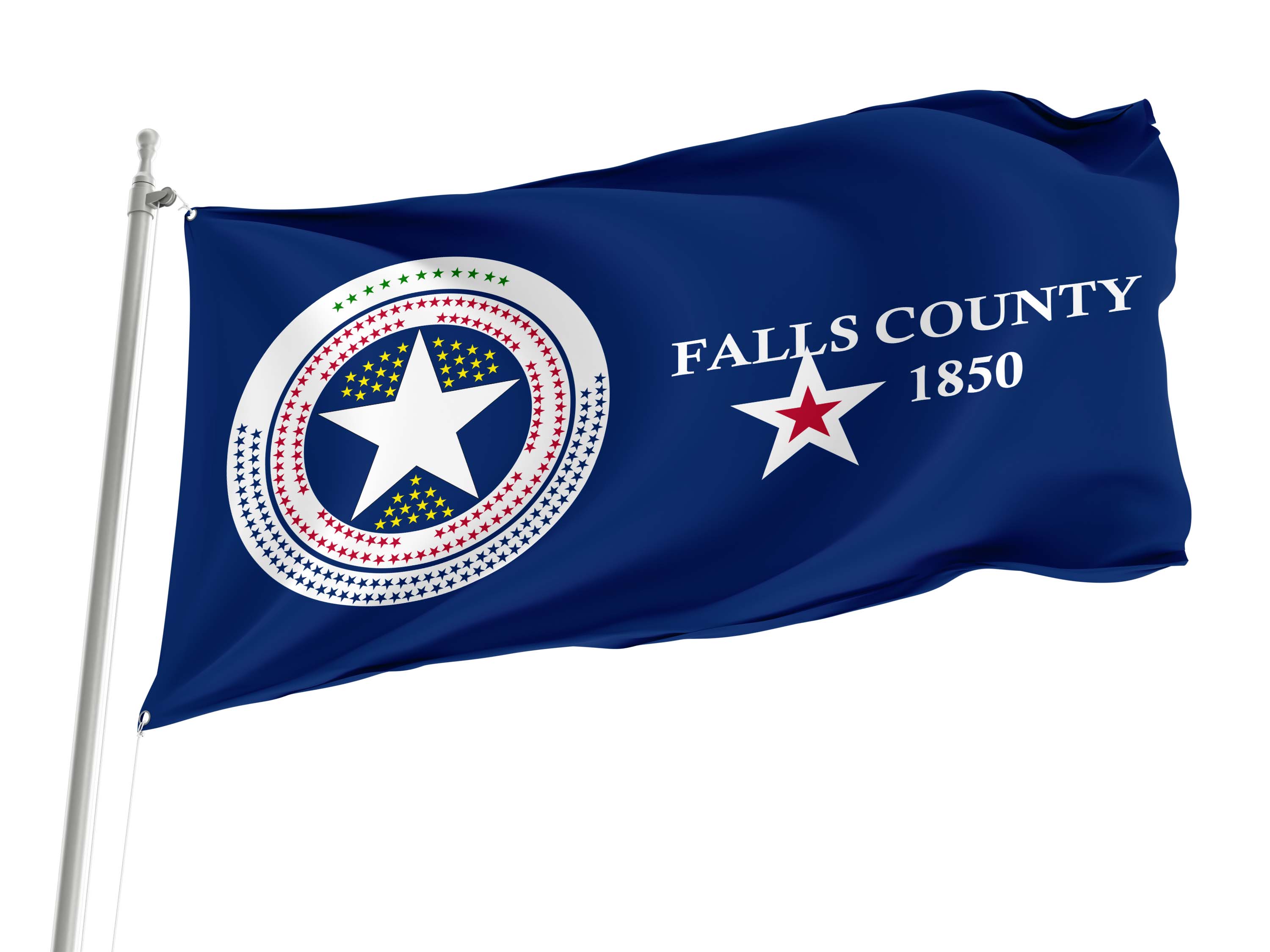 Falls County, Texas  Flag for Indoor & Outdoor Use